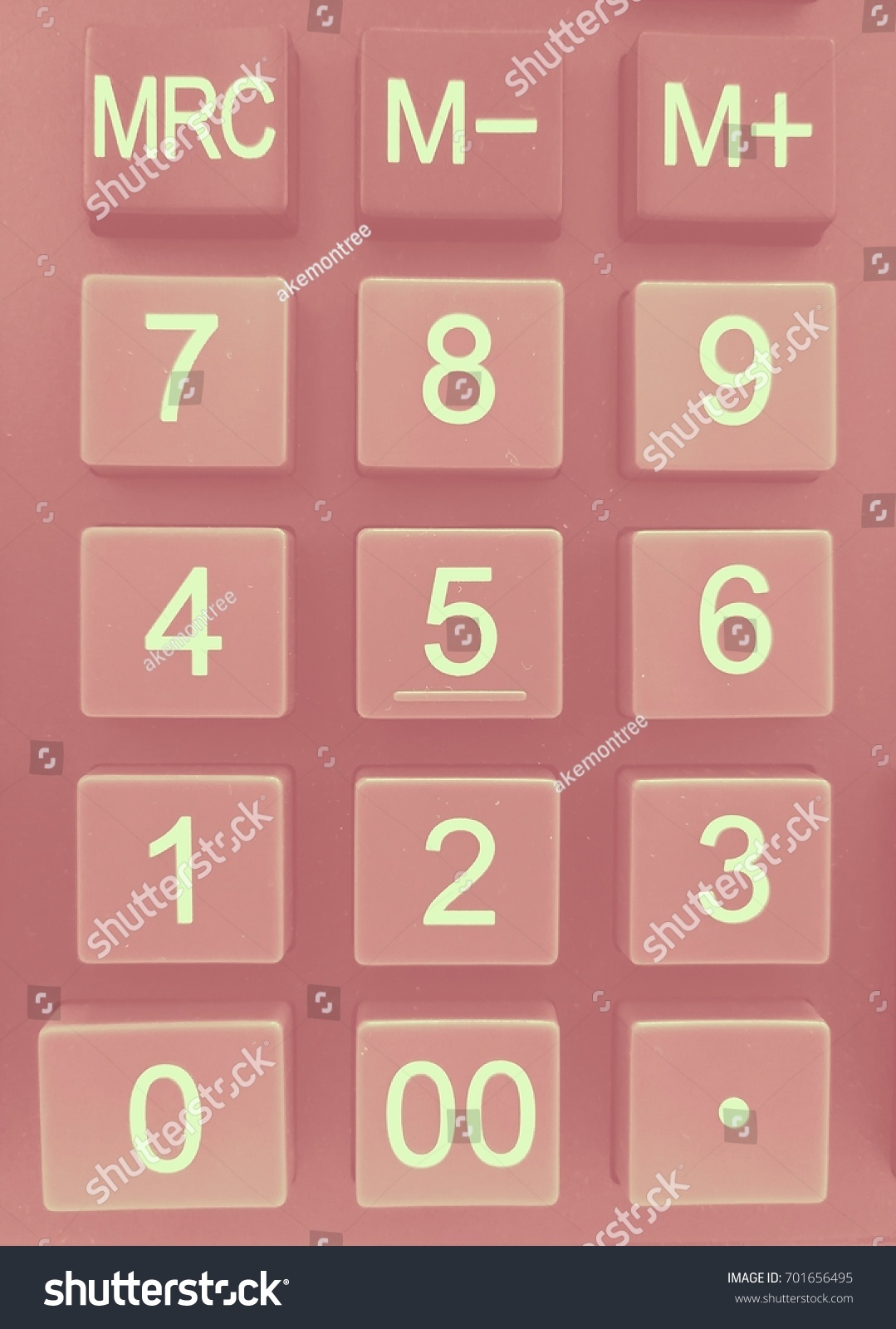 pink number pad