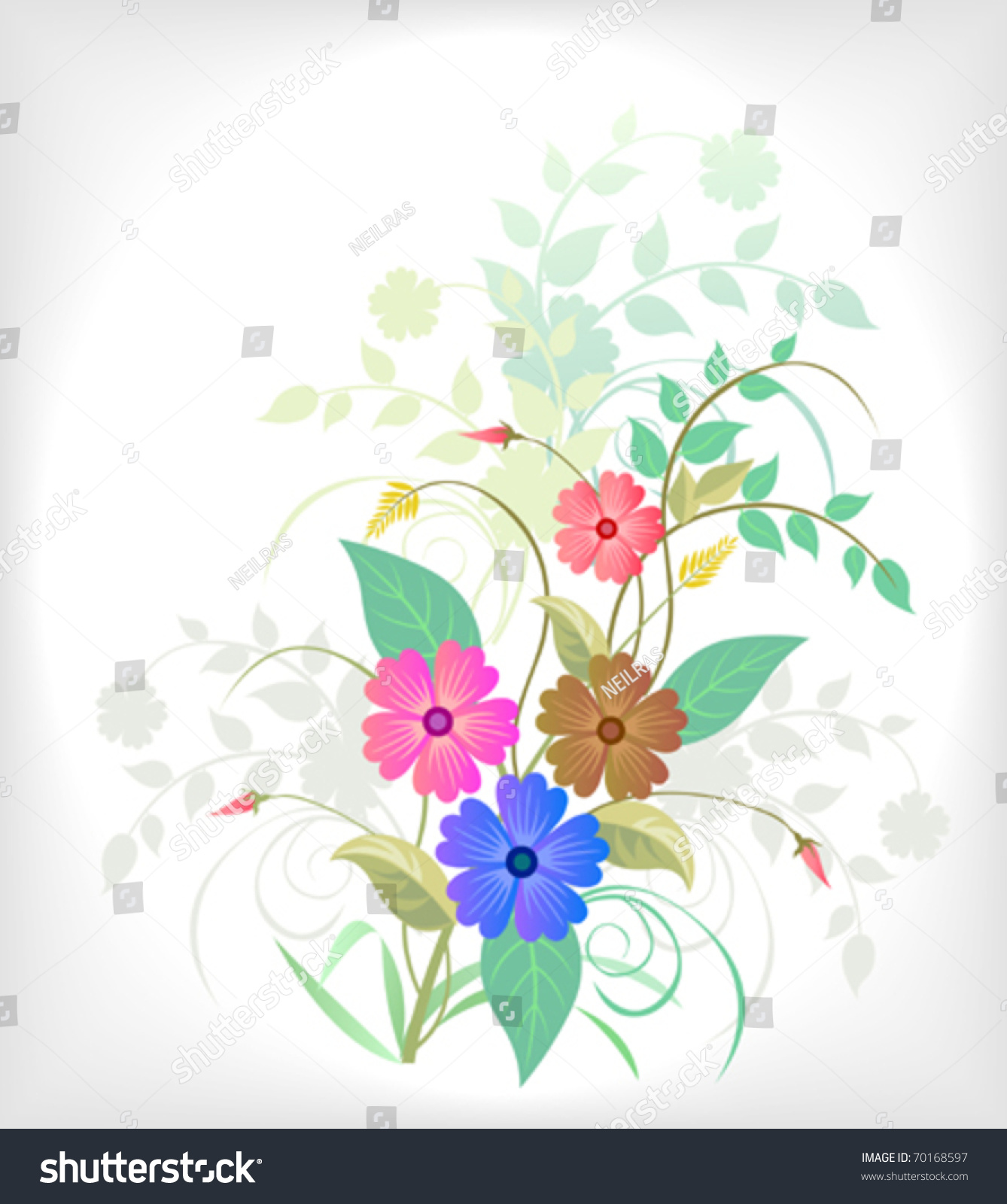 Traditional Asian Floral Frame Stock Vector (Royalty Free) 70168597 ...