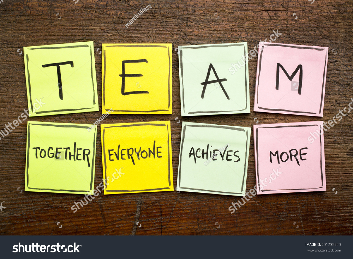 Team Acronym Together Everyone Achieves More Stock Photo 701735920 ...