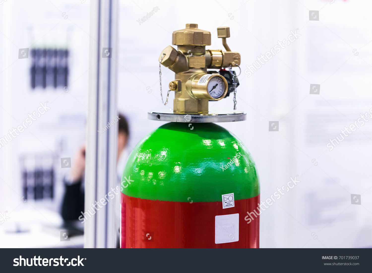 Powerful Industrial Fire Extinguishing System Developed Stock Photo ...