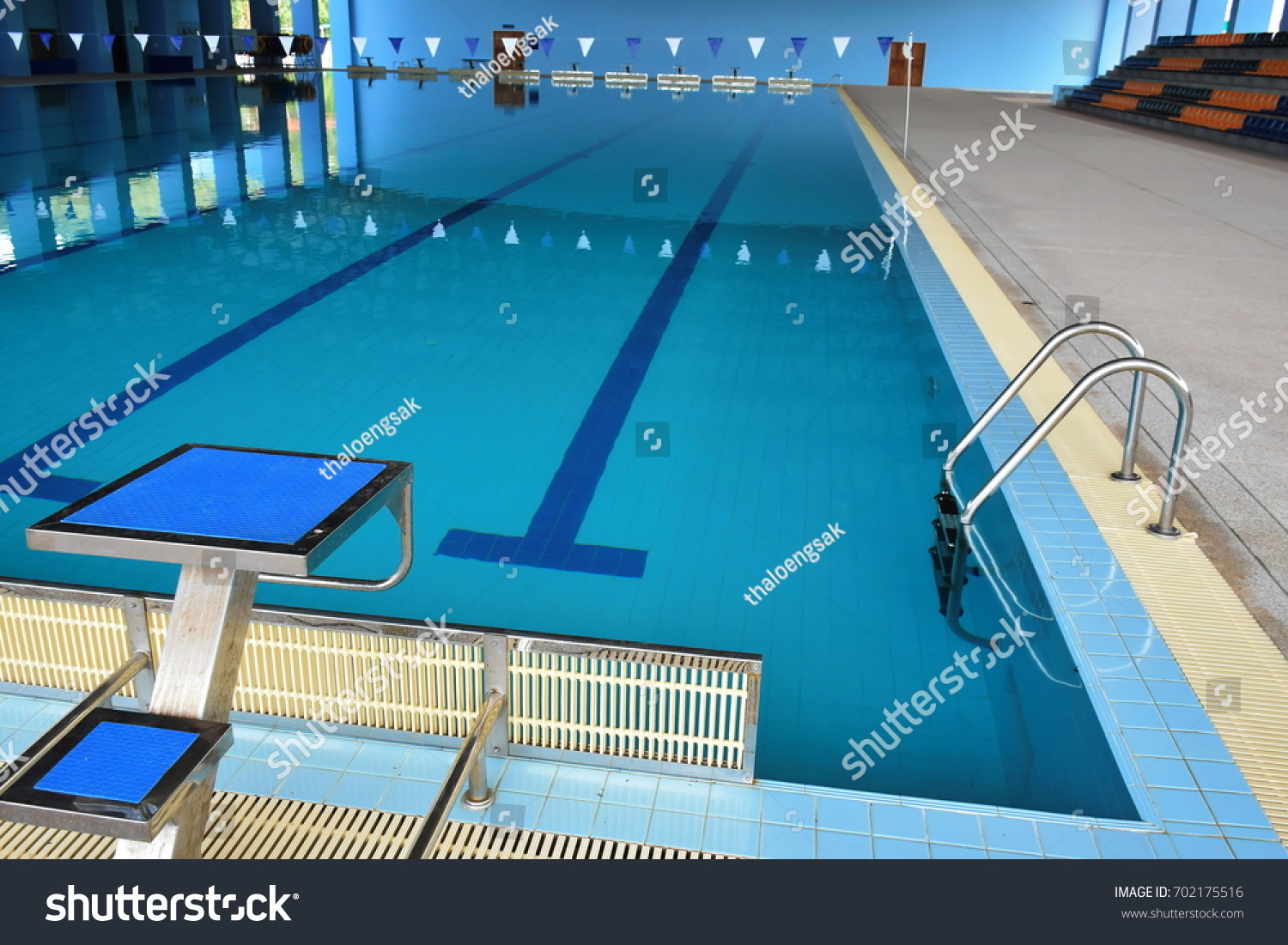 Jump Platform Swimming Swimming Pool Grandstand Stock Photo 702175516 