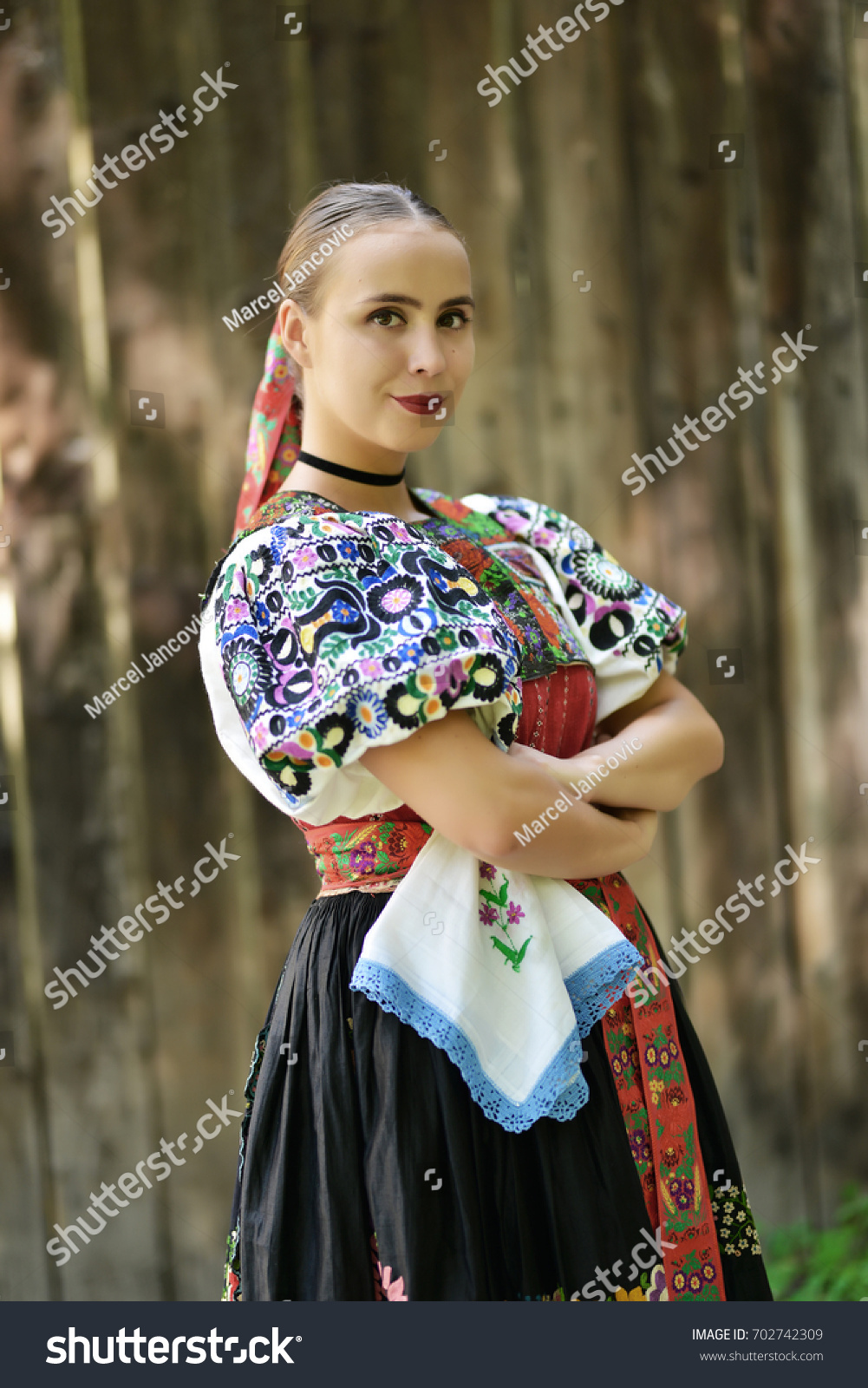 Slovakian Folklore Traditional Costume Stock Photo 702742309 | Shutterstock