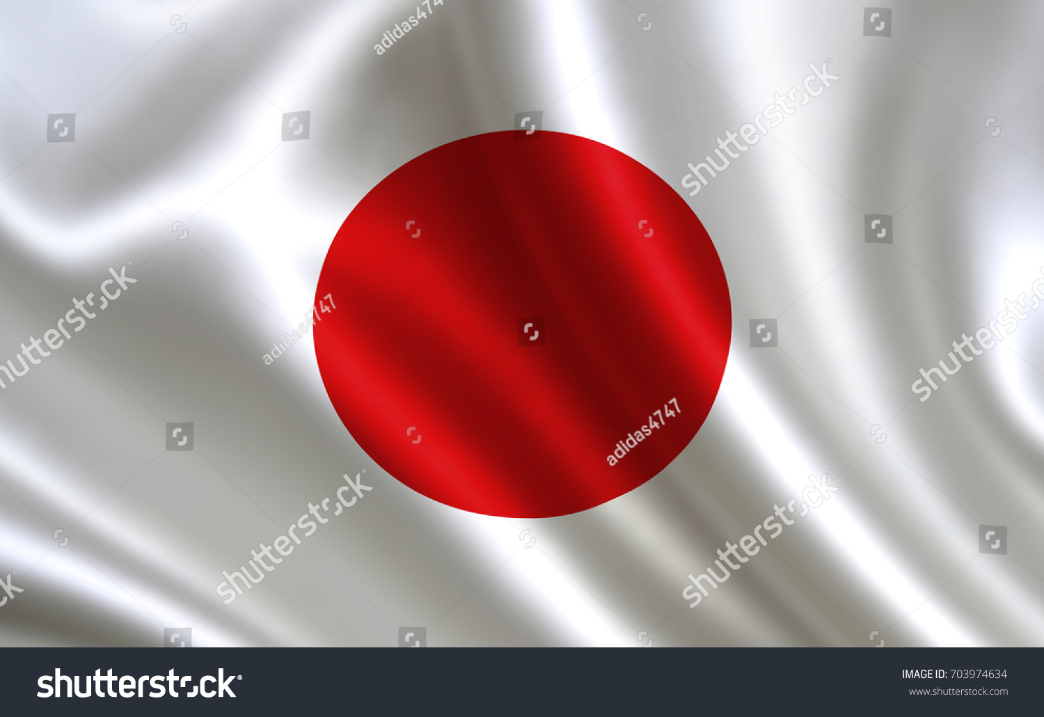 Japan Flag Series Flags World Country Stock Illustration 703974634 ...