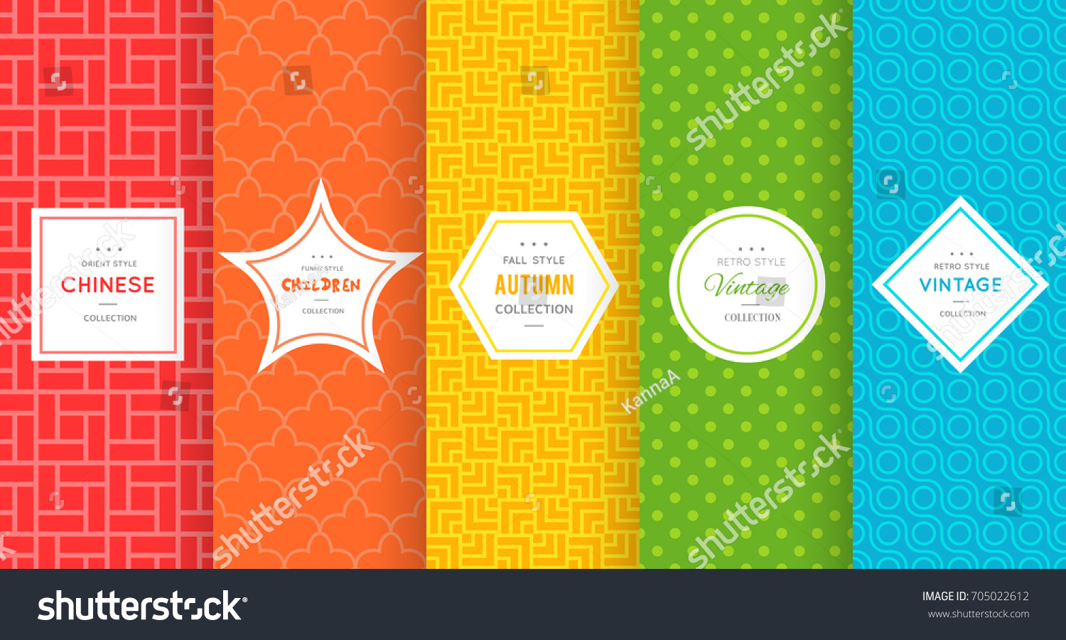 Cute Bright Seamless Pattern Background Vector Stock Vector (Royalty ...