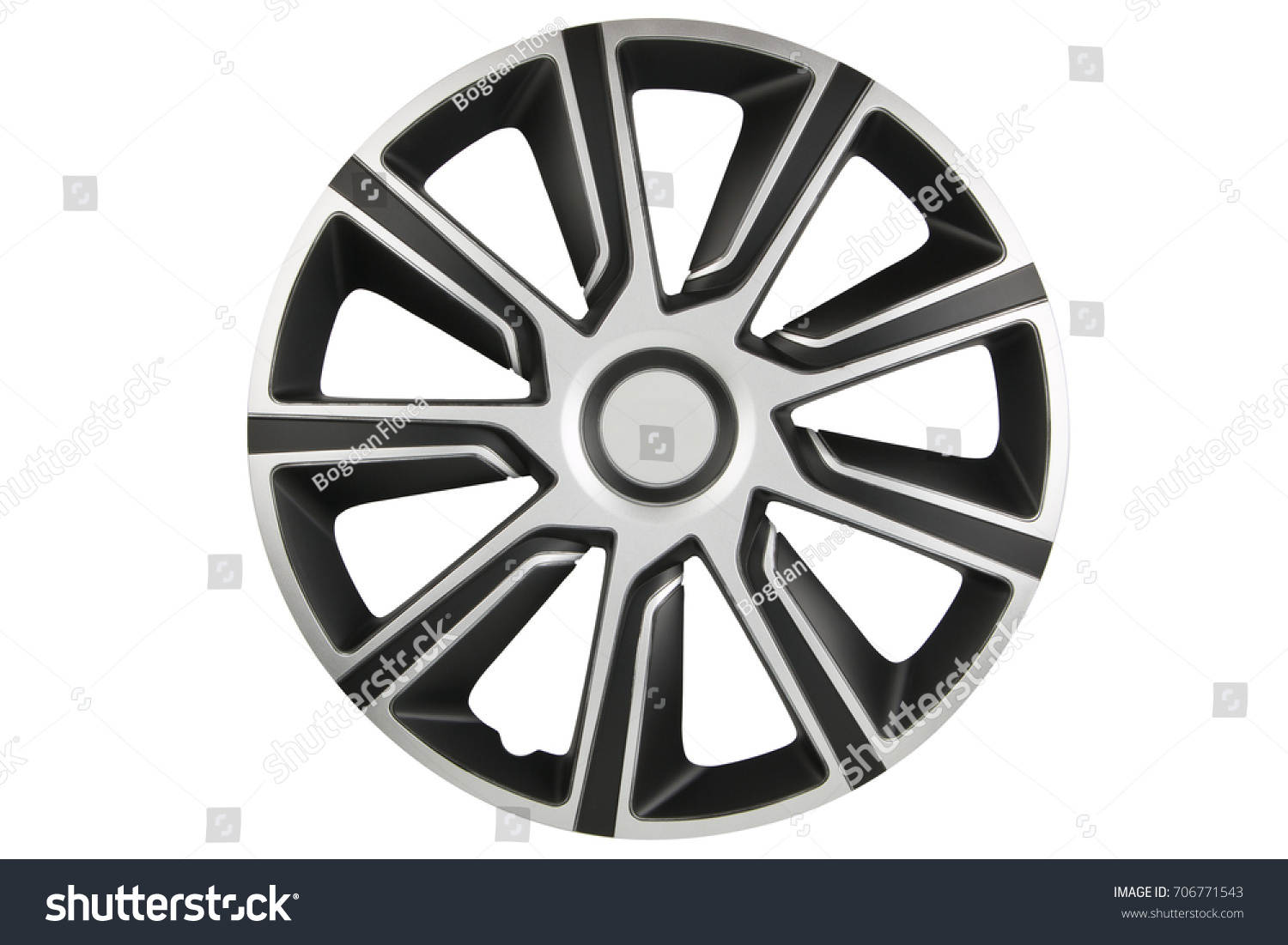 Plastic Hubcap Isolated On White Background Stock Photo 706771543 ...