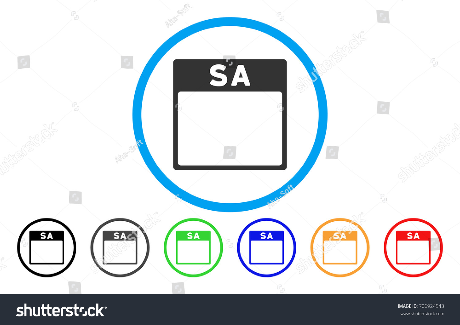 saturday-calendar-page-vector-rounded-icon-stock-vector-royalty-free