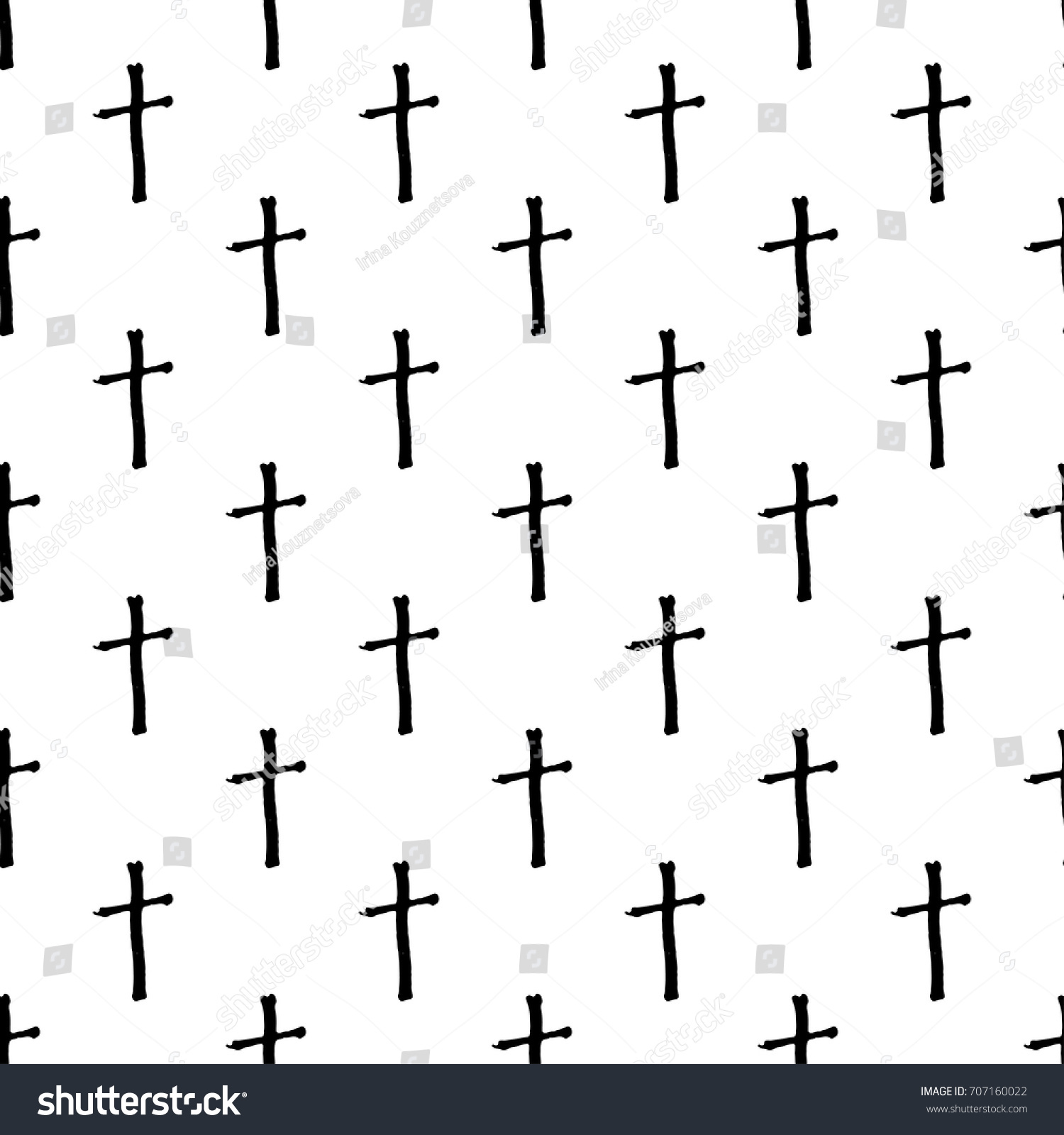 Vector Hand Drawn Grunge Seamless Pattern Stock Vector (Royalty Free ...