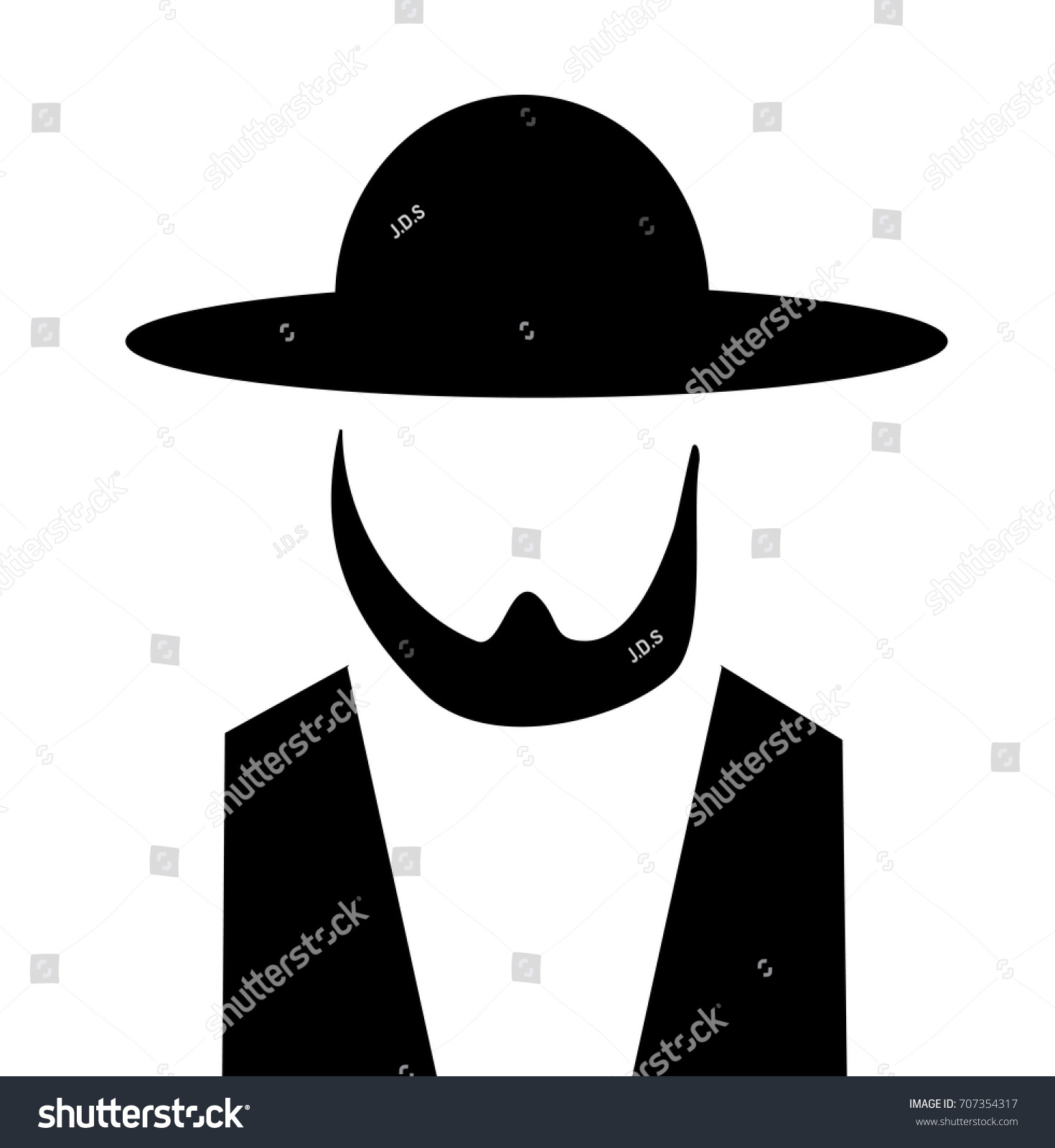 amish beard and hat