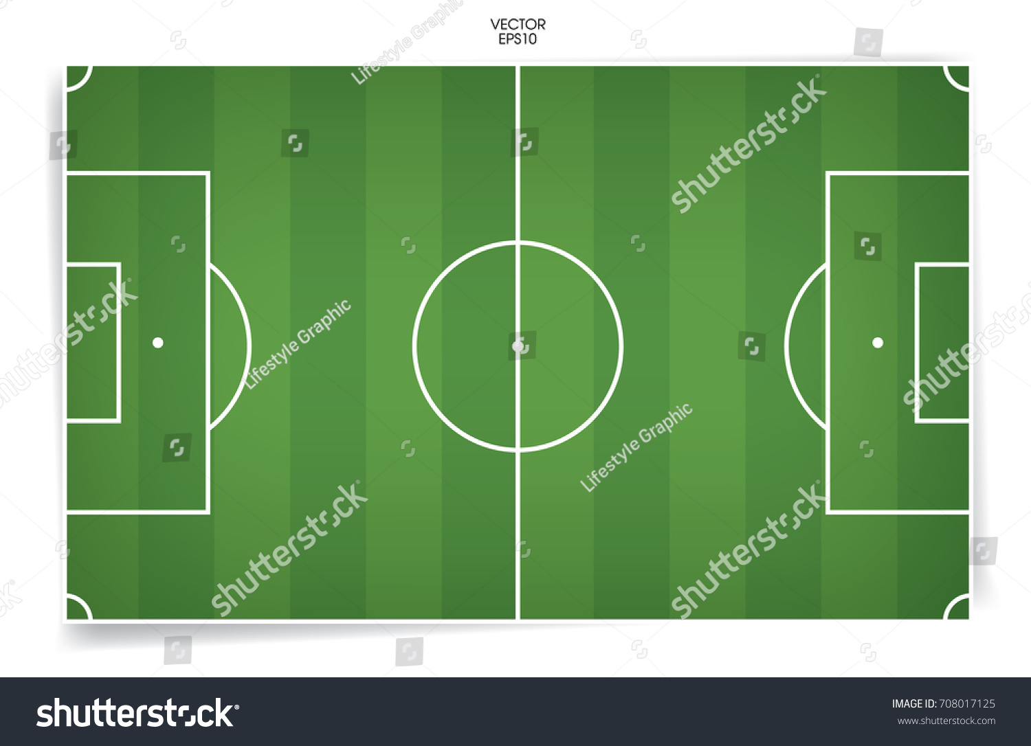 Football Field Soccer Field Background Vector Stock Vector (Royalty ...