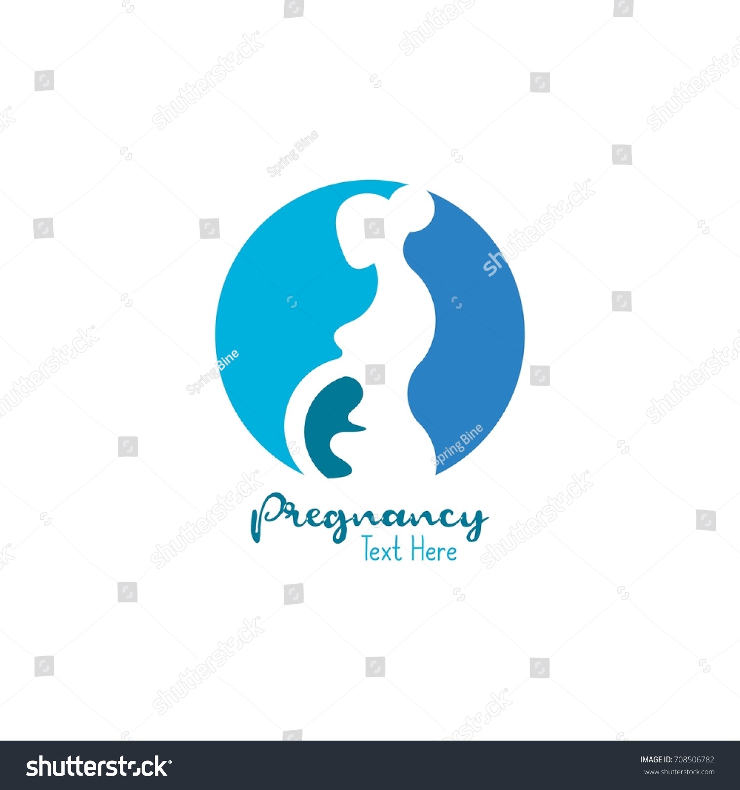 Pregnant Logo Stock Vector (Royalty Free) 708506782 | Shutterstock