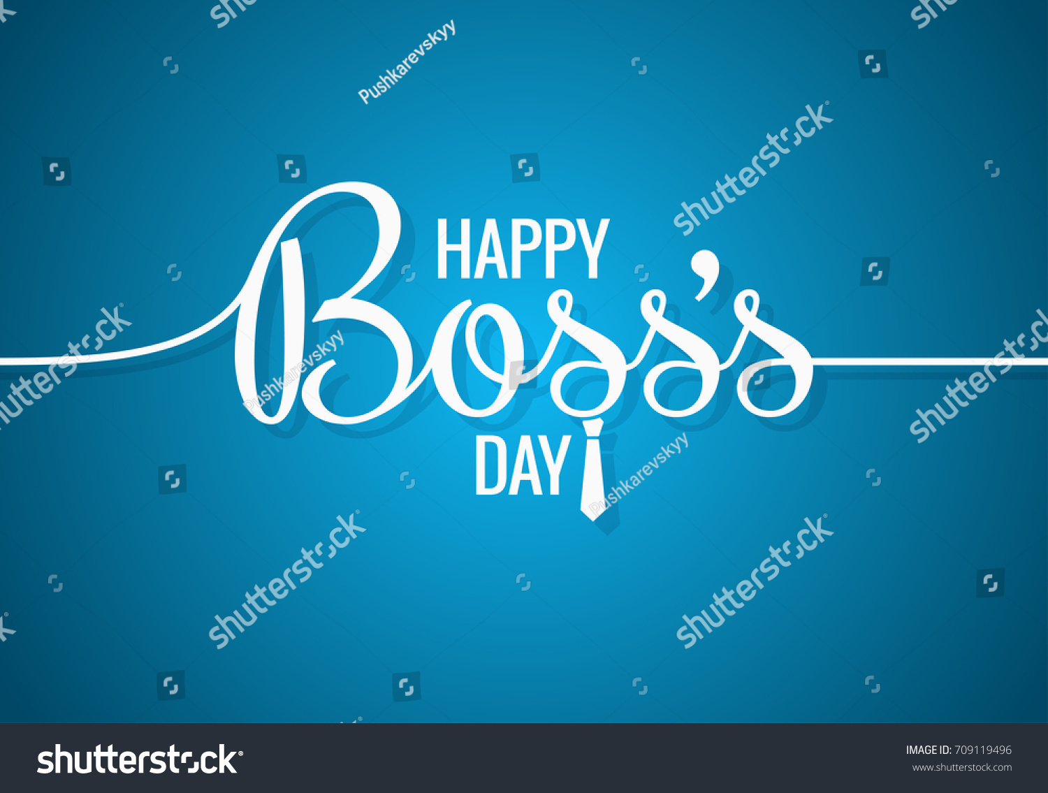 Boss Day Logo Line Concept Design Stock Vector (Royalty Free) 709119496 ...