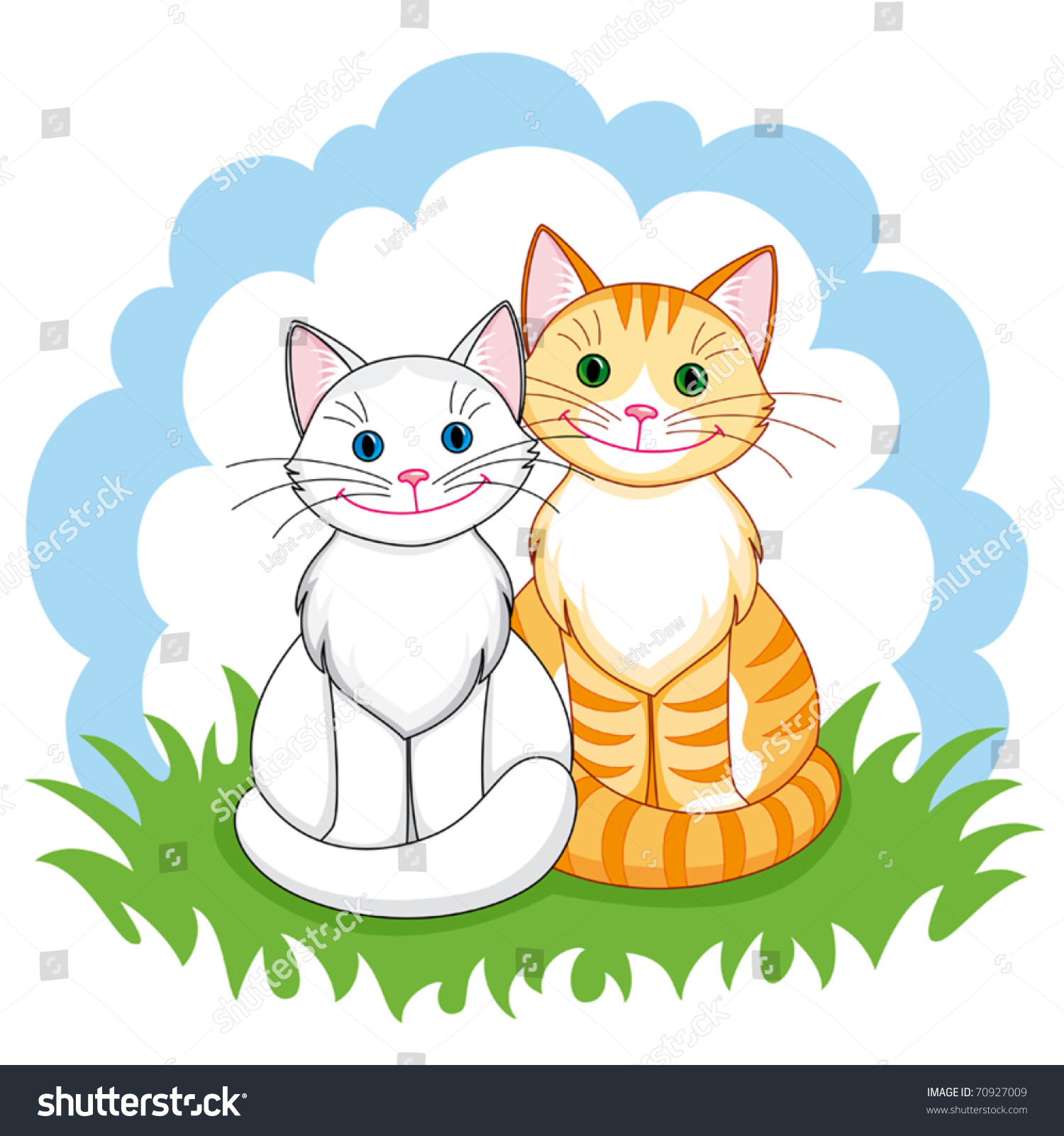 Две кошки для детей