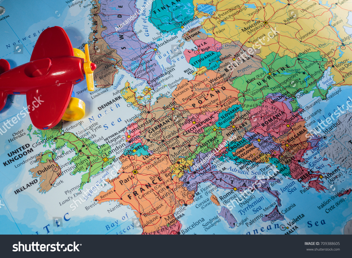 Europe Map Stock Photo 709388605 | Shutterstock