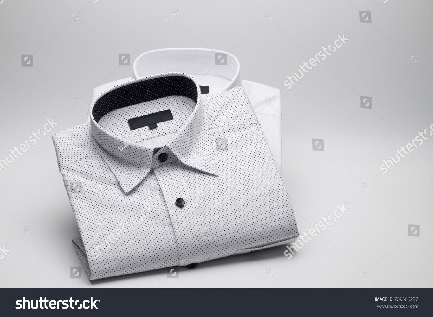 Mens Shirts Folded On White Background Stock Photo 709506277 | Shutterstock
