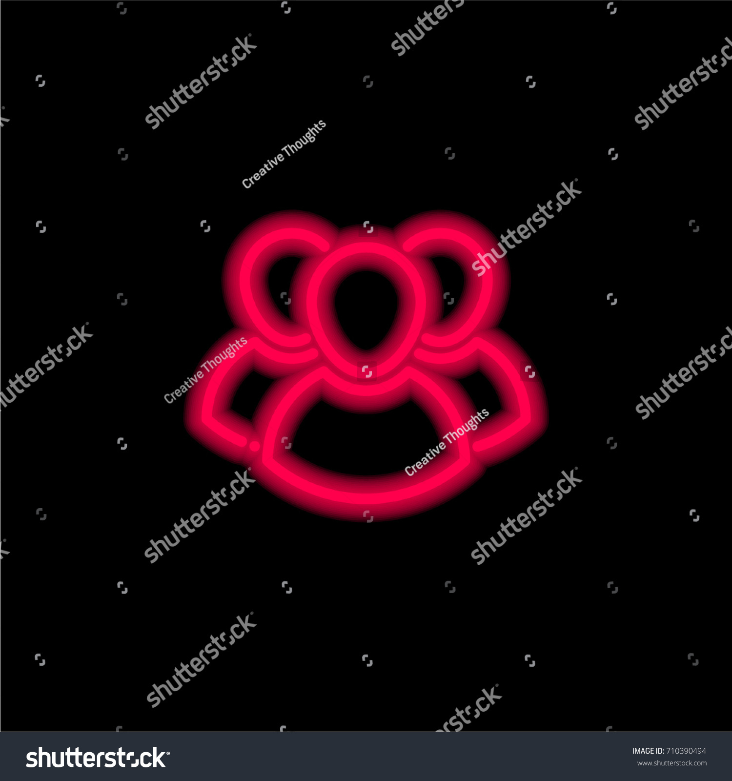 Group Red Glowing Neon Ui Ux Stock Vector Royalty Free 710390494 Shutterstock 7506