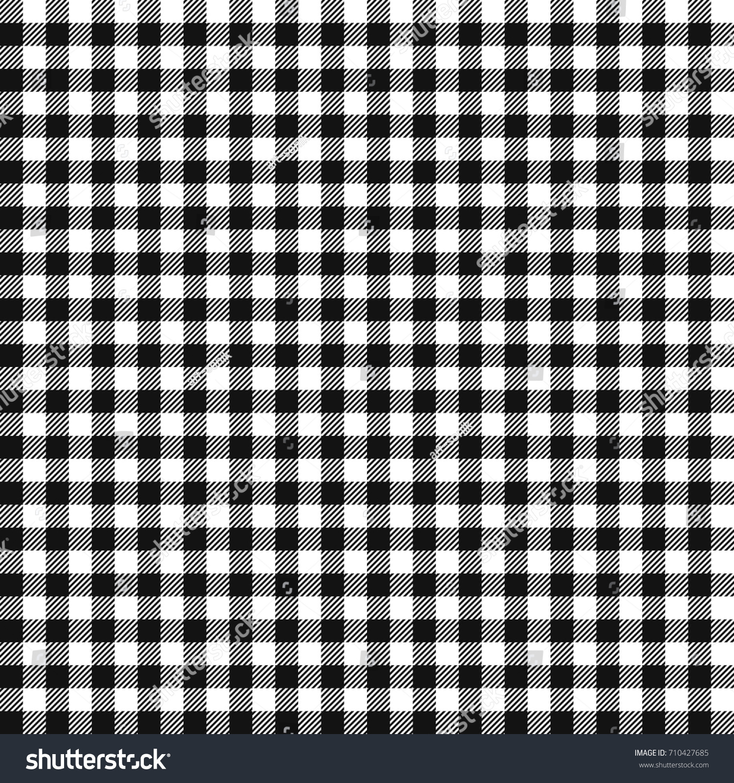 Seamless Checkered Vector Pattern Coarse Black Stock Vector (Royalty ...