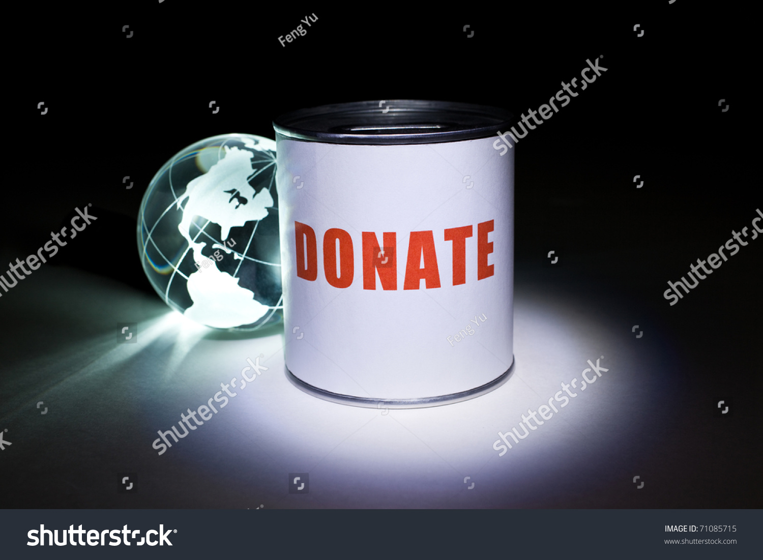 Globe Donation Box Background Stock Photo 71085715 Shutterstock