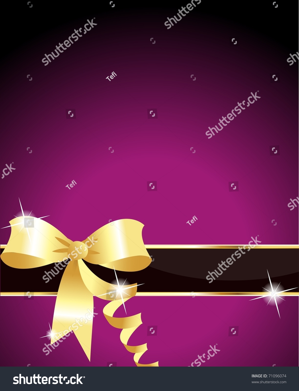 Elegant Purple Ribbon Purple Background Stock Illustration 71096074 