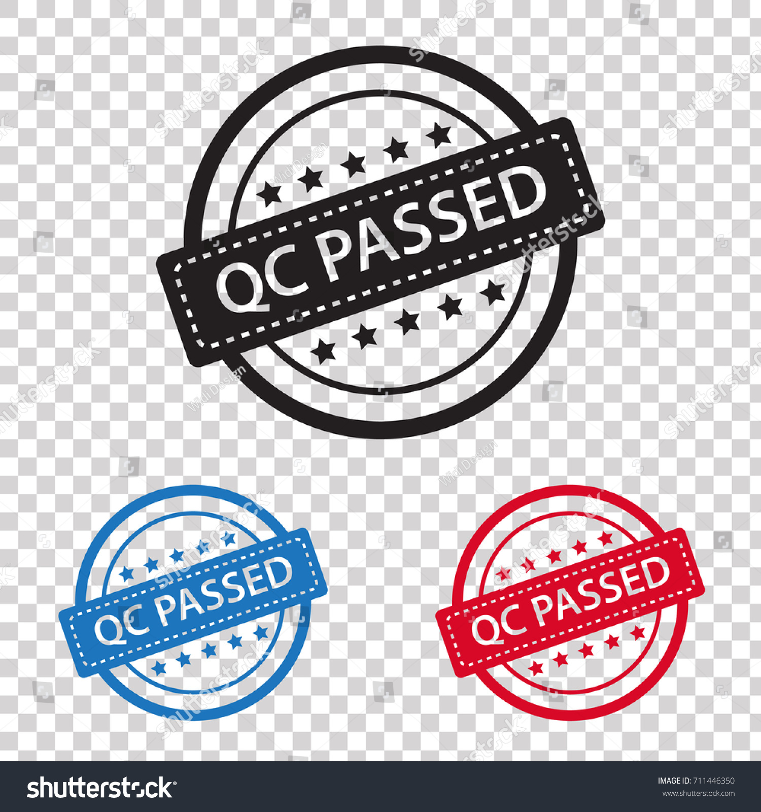 Quality Control Passed Rubber Stamp Stock Vector Royalty Free