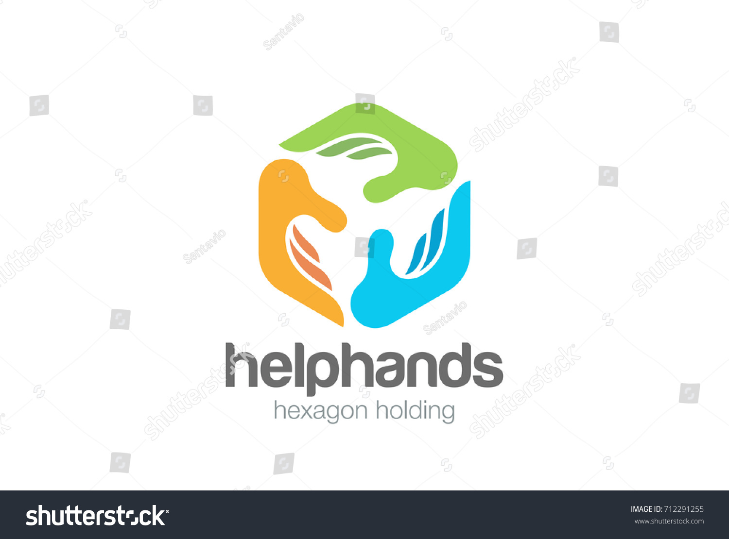 Social Three Hands Hexagon Abstract Logo Stock Vector Royalty Free   Stock Vector Social Three Hands Hexagon Abstract Logo Design Vector Template Help Assistant Support Teamwork 712291255 