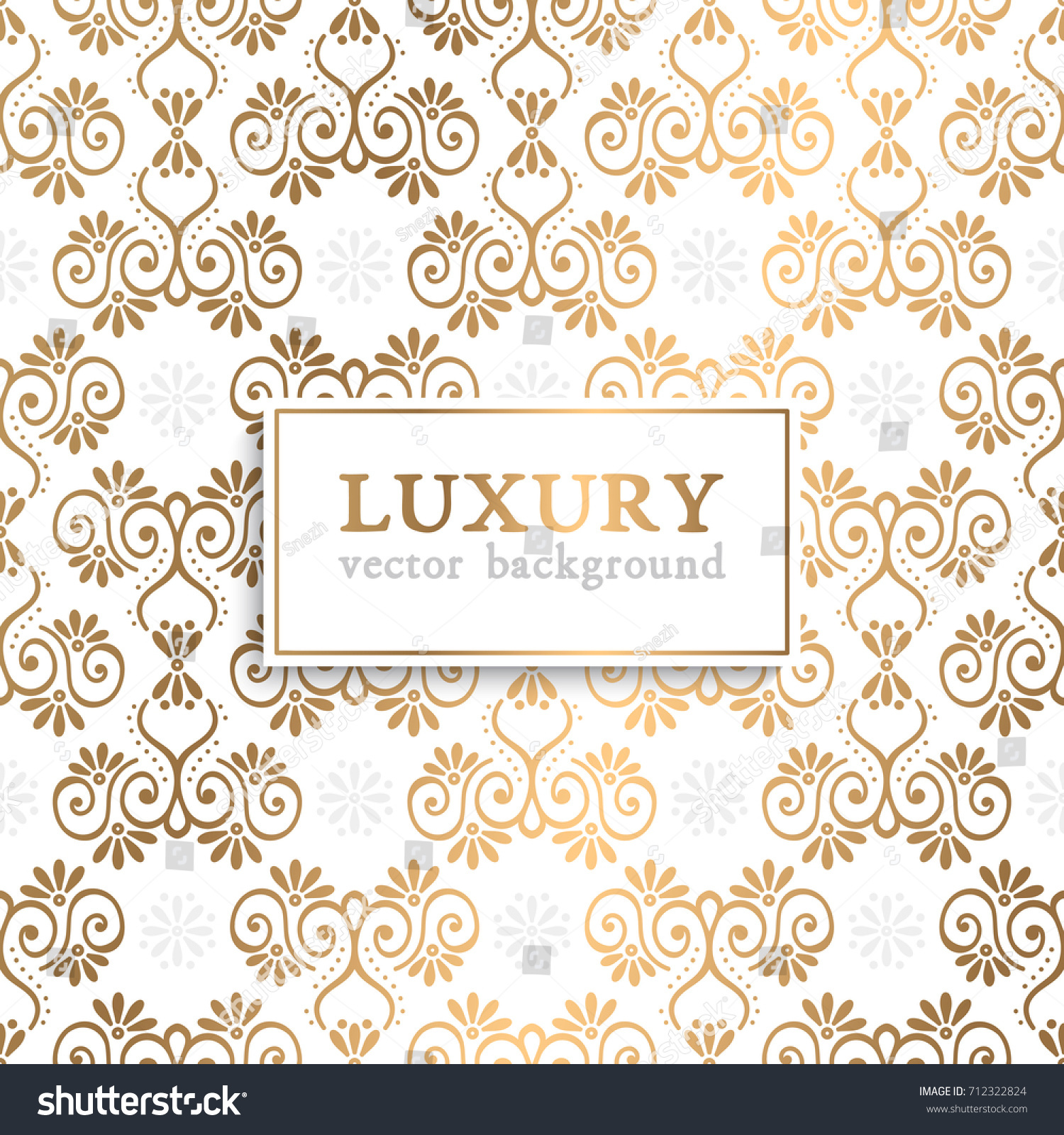 Luxury Vector Pattern Stock Vector (Royalty Free) 712322824 | Shutterstock