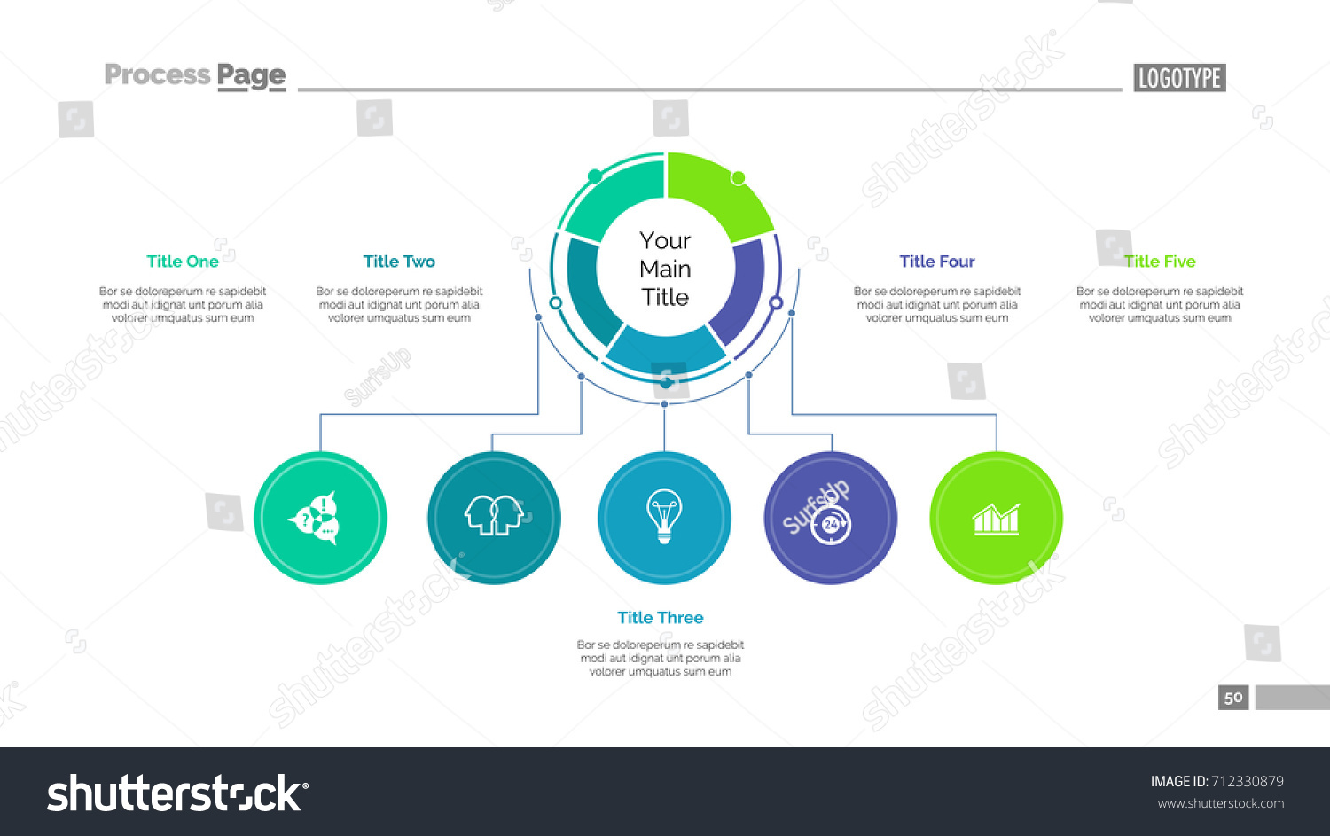 Business Structure Slide Template Stock Vector (Royalty Free) 712330879 ...