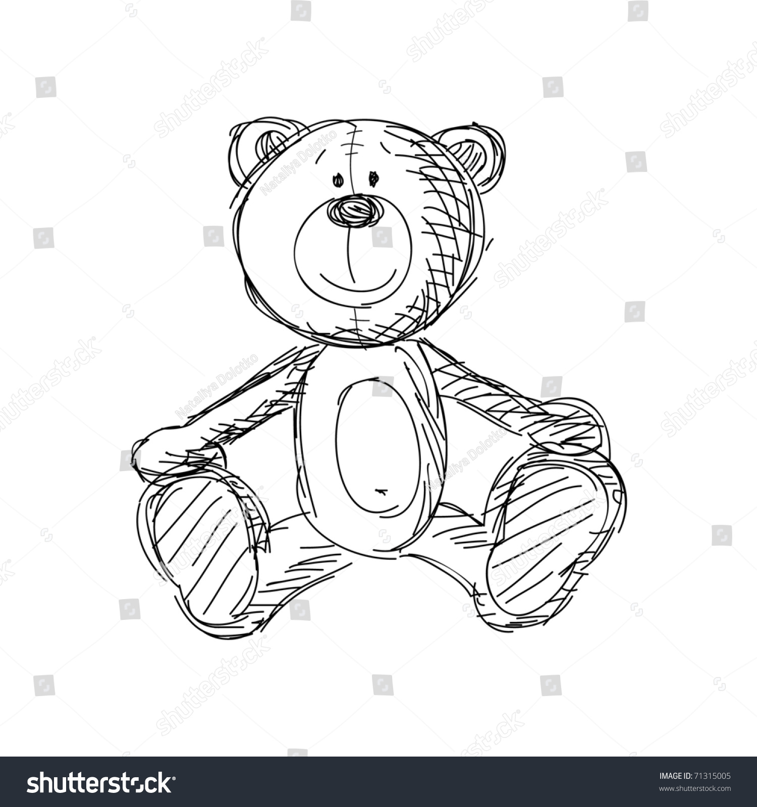 Медвежонок Тедди вектор