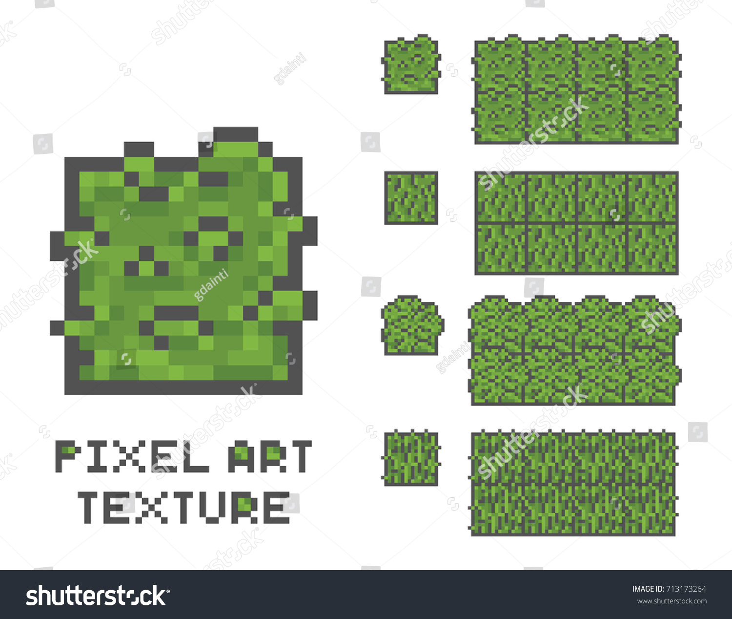 Пиксельная трава спрайты