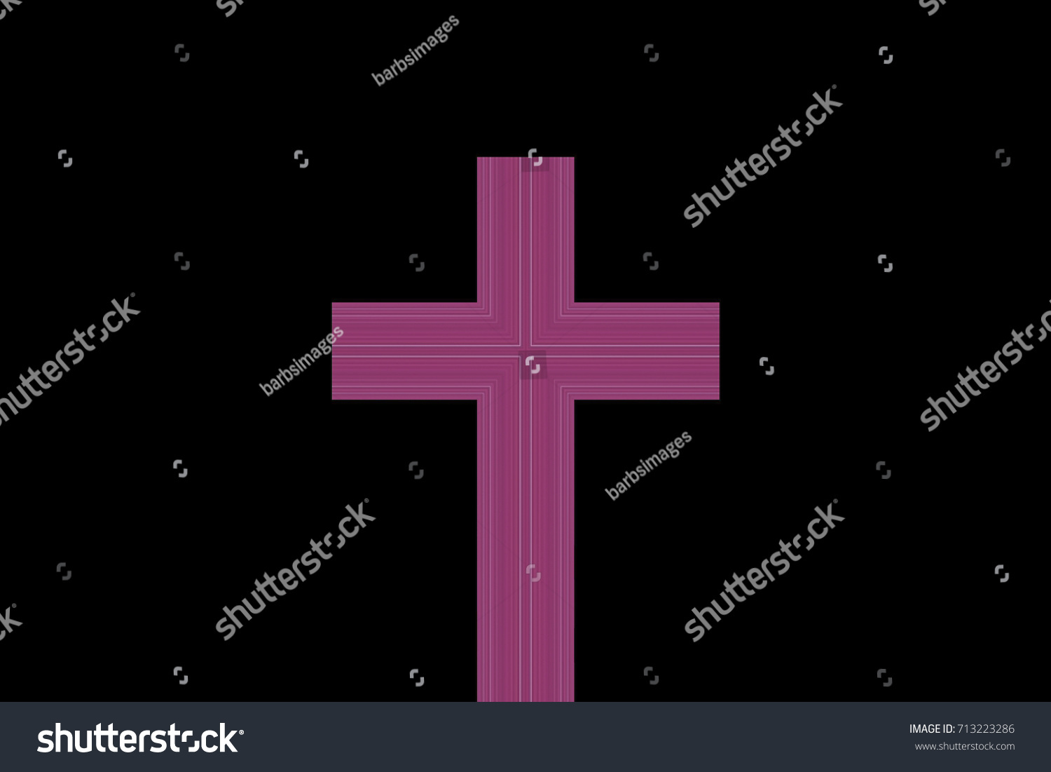 Abstract Crucifix On Black Background Stock Illustration 713223286