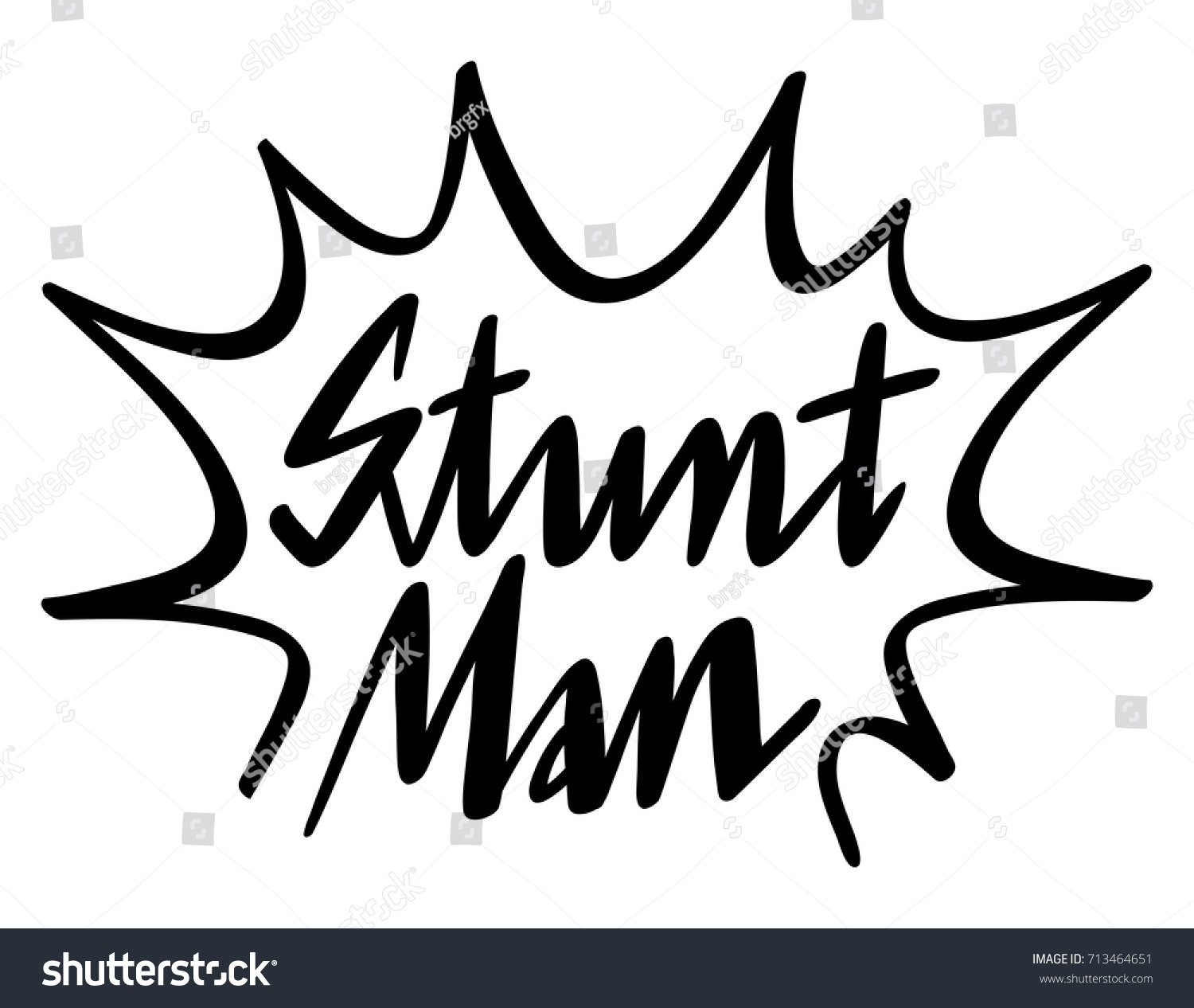 English Expression Stunt Man Illustration Stock Vector Royalty Free 