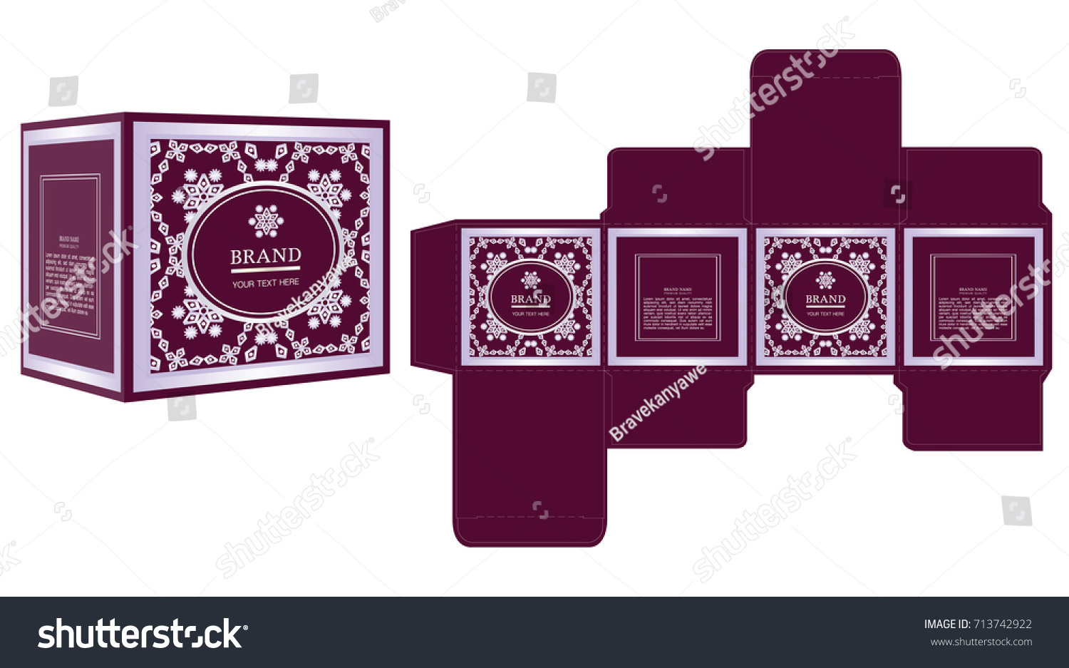 Packaging Design Luxury Box Design Template Stock Vector (Royalty Free ...