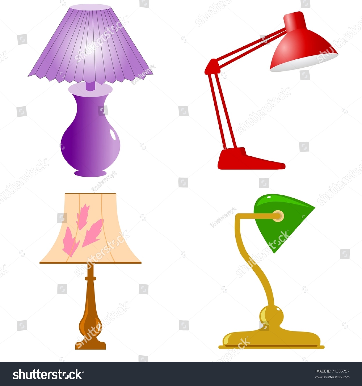 Лампа на белом фоне картина