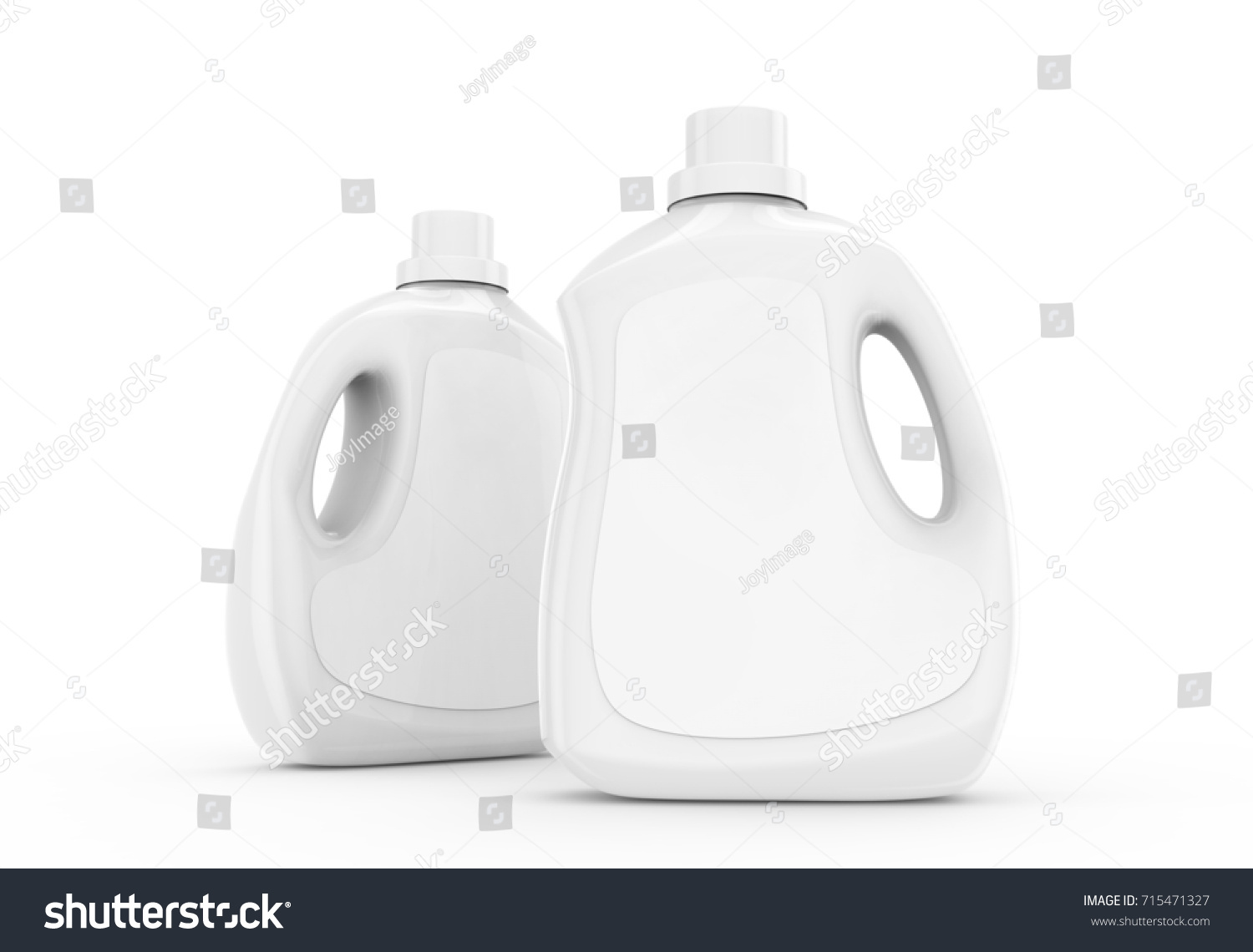 Laundry Detergent Container Mockup Blank Plastic Stock Illustration ...