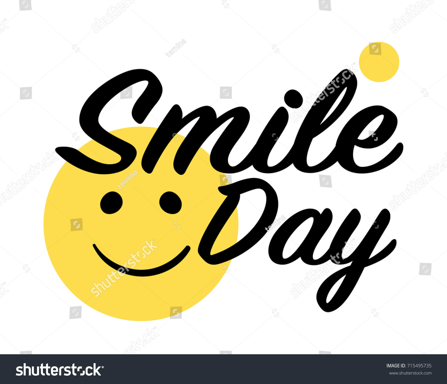 World Smile Day Yellow Smiley Big Stock Vector (Royalty Free) 715495735 ...