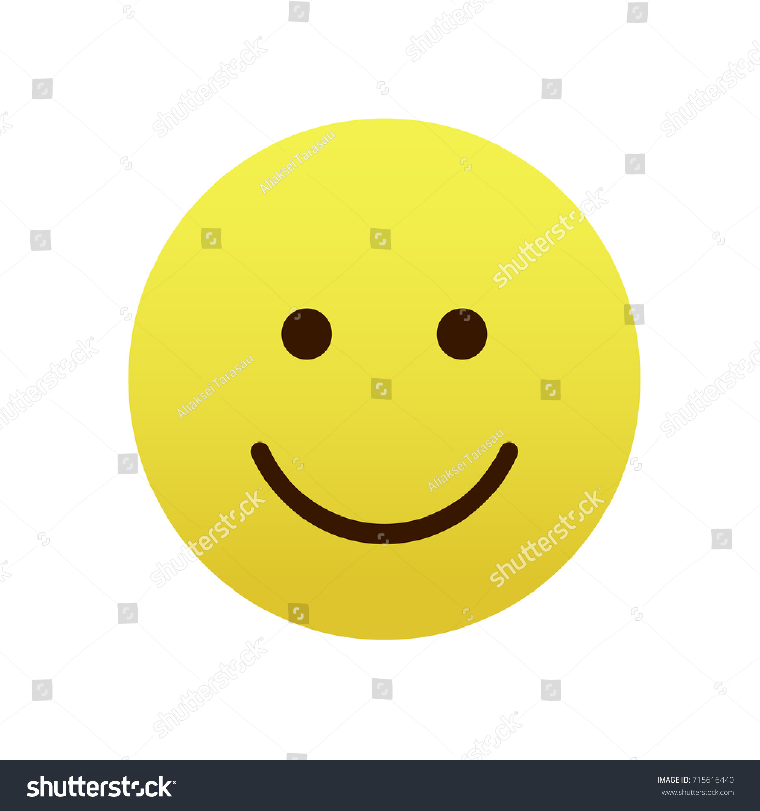 Smile Emoticon Icon Emoji Stock Vector (Royalty Free) 715616440 ...