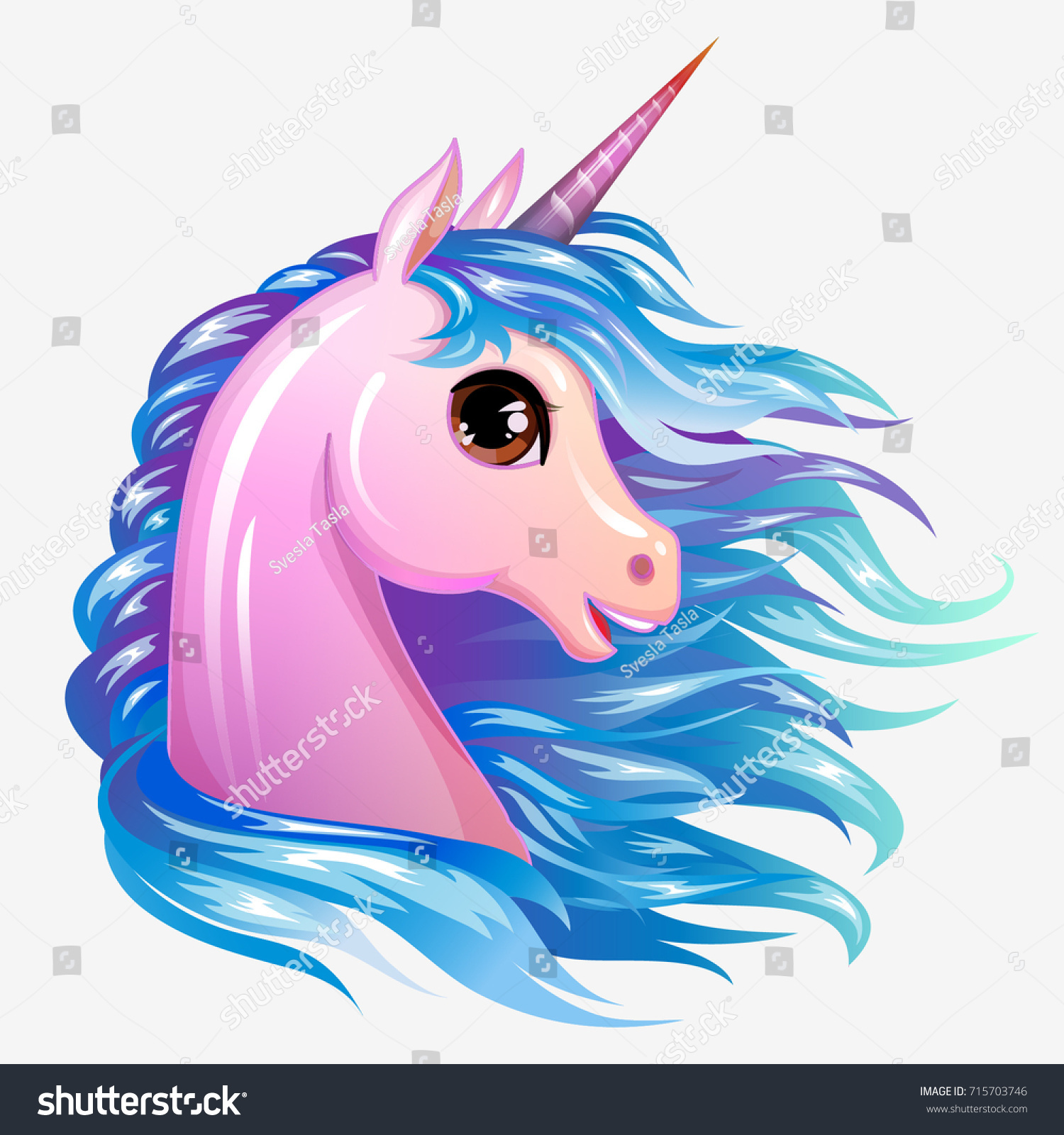 Unicorn Cute Magic Vector Character Magic Stock Vector (Royalty Free ...