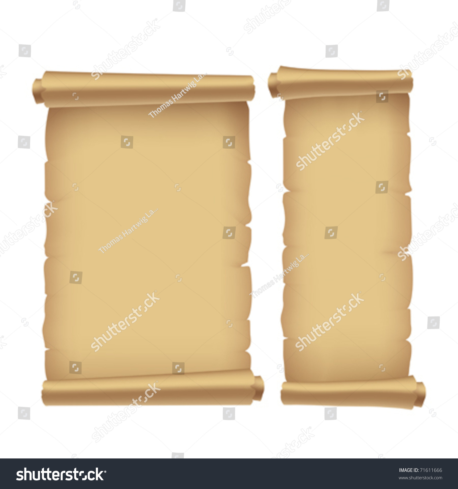 Old Parchment Vector Illustration Contain Gradient Stock Vector ...