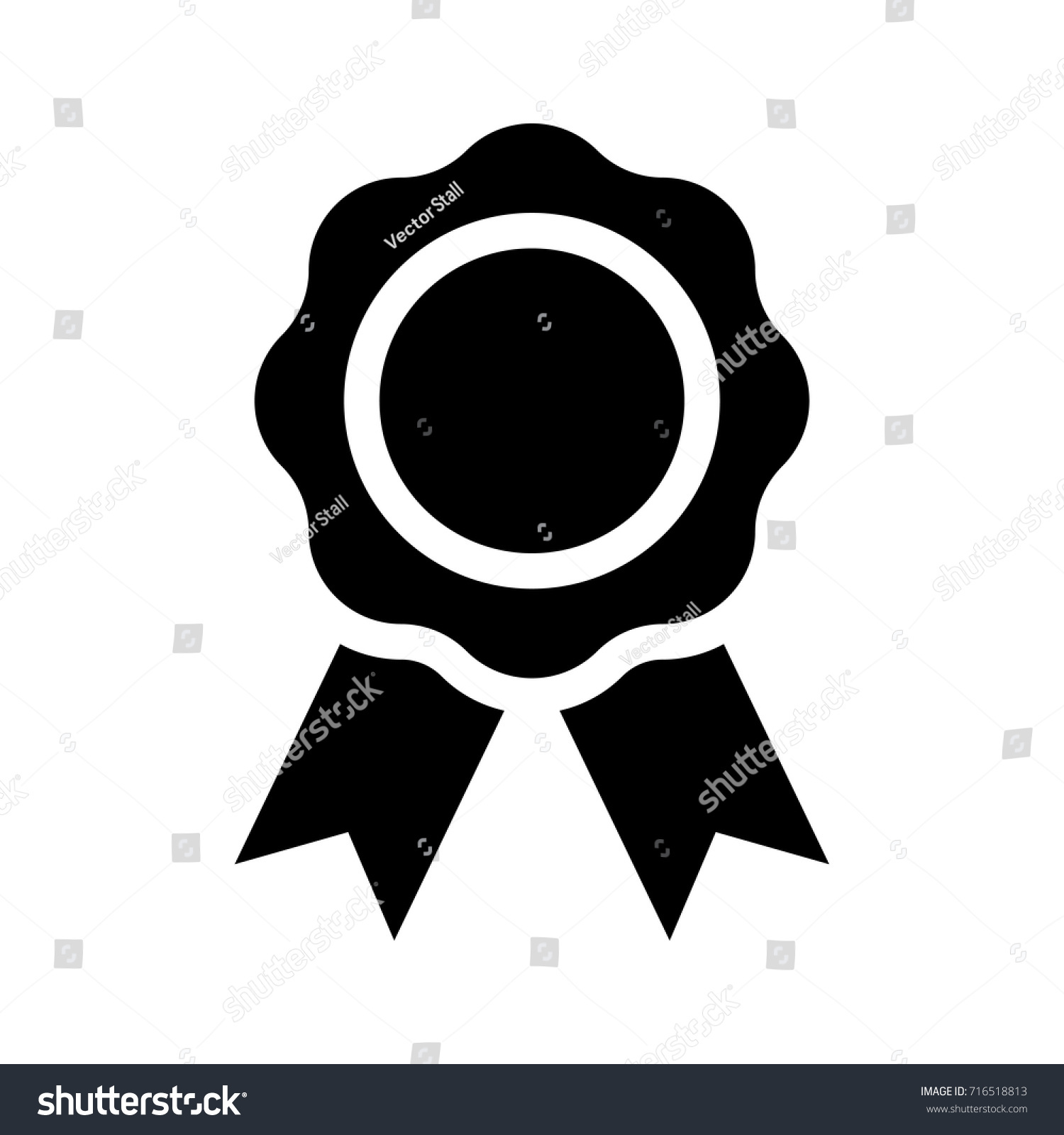 Medal Icon Stock Vector (Royalty Free) 716518813 | Shutterstock