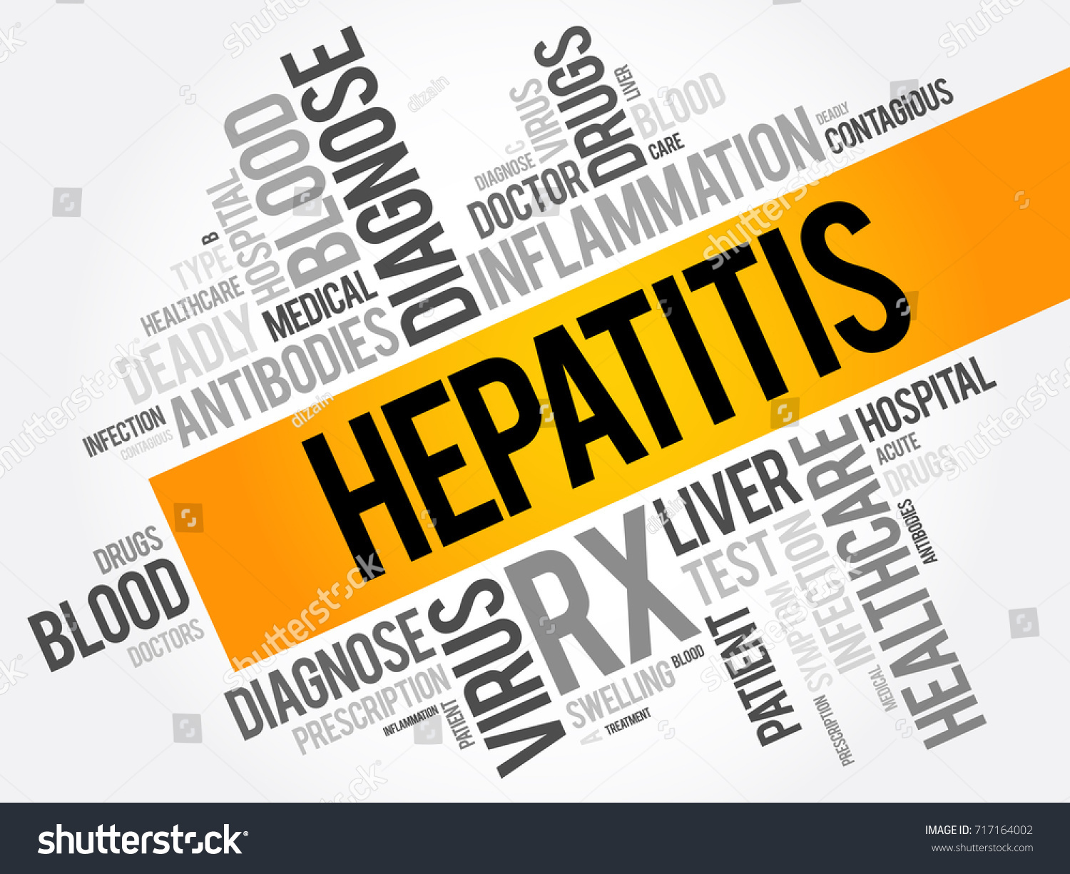 Hepatitis Word Cloud Collage Health Concept Stock Vector (Royalty Free ...