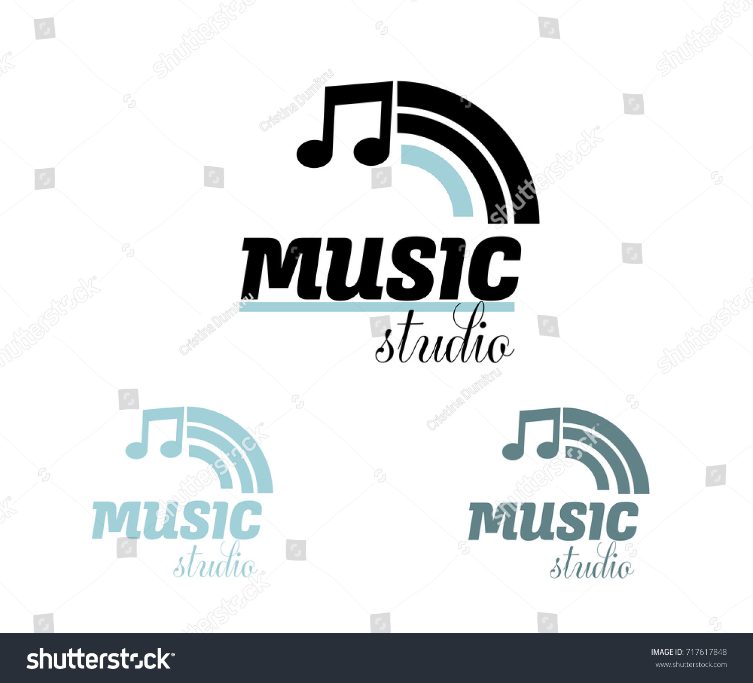 Modern Musical Logo Template Stock Vector (Royalty Free) 717617848 ...