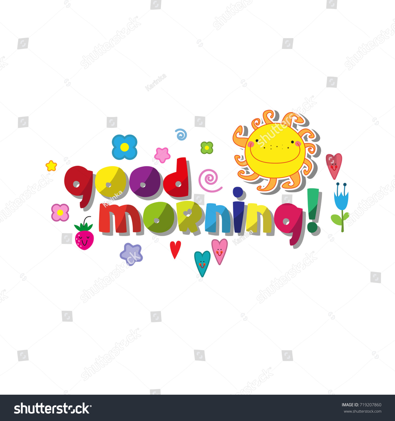 original-spelling-phrase-good-morning-stock-vector-royalty-free