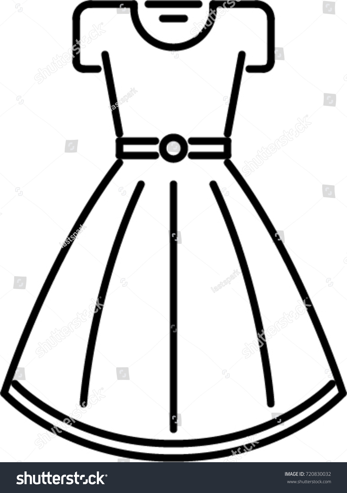 Рисунок платье пиктограмма