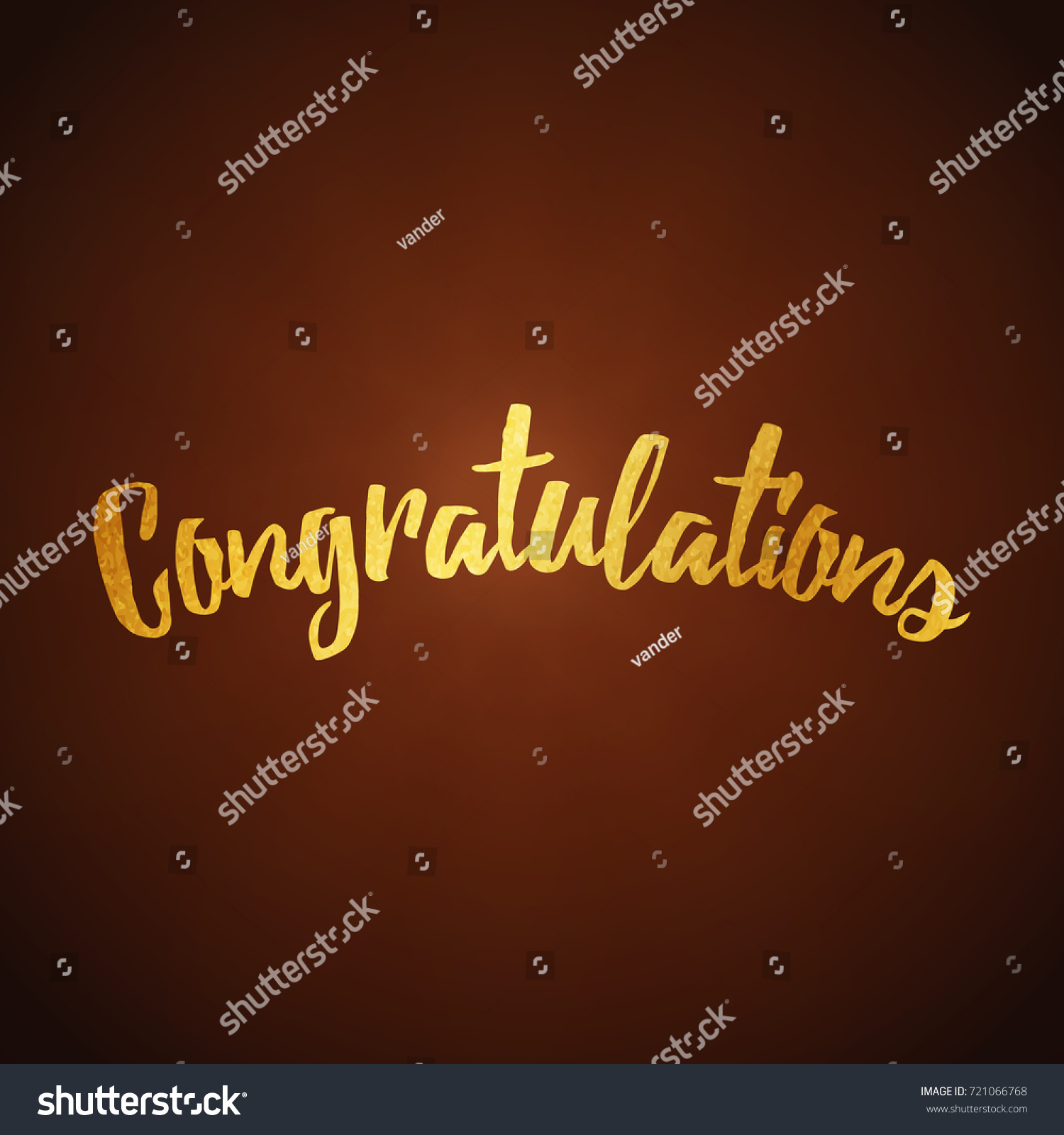 Congratulations Card Calligraphy Handwritten Lettering Phrase Stock ...