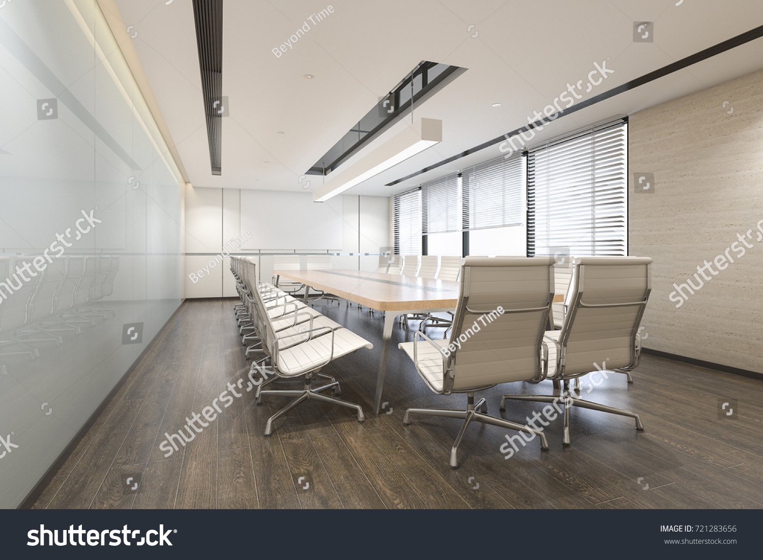 3d Rendering Business Meeting Room On Stock Illustration 721283656 ...