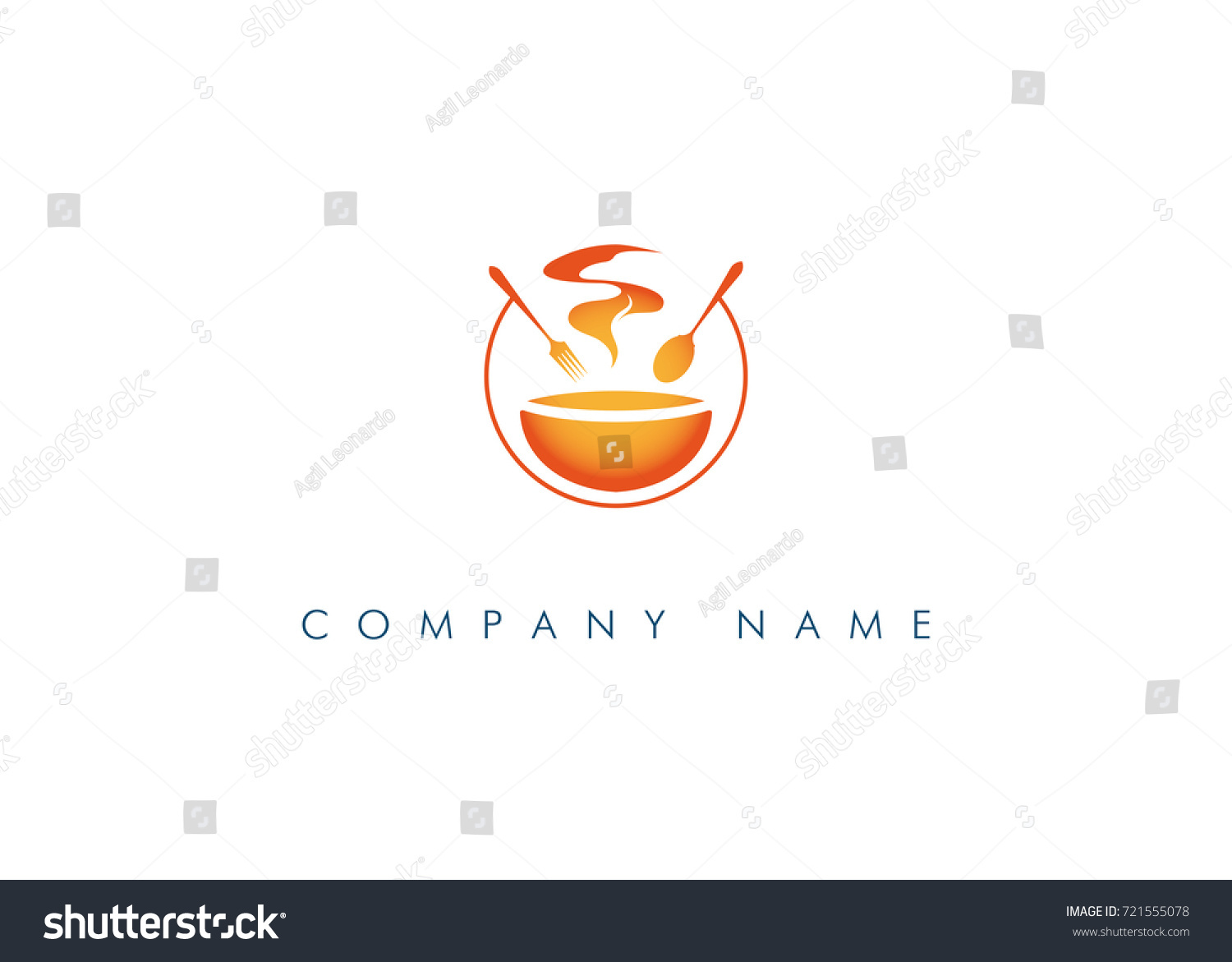 Logo Public Catering Red Tones Logo Stock Vector (Royalty Free ...