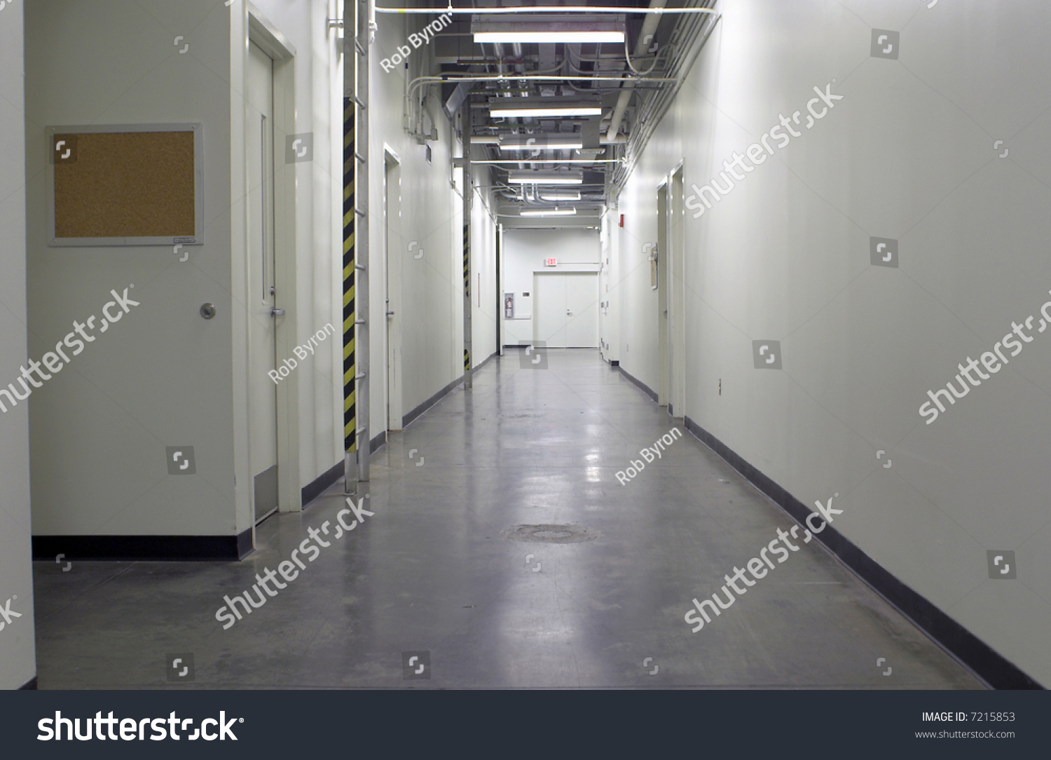 Long Hallway Industrial Facility Stock Photo 7215853 | Shutterstock