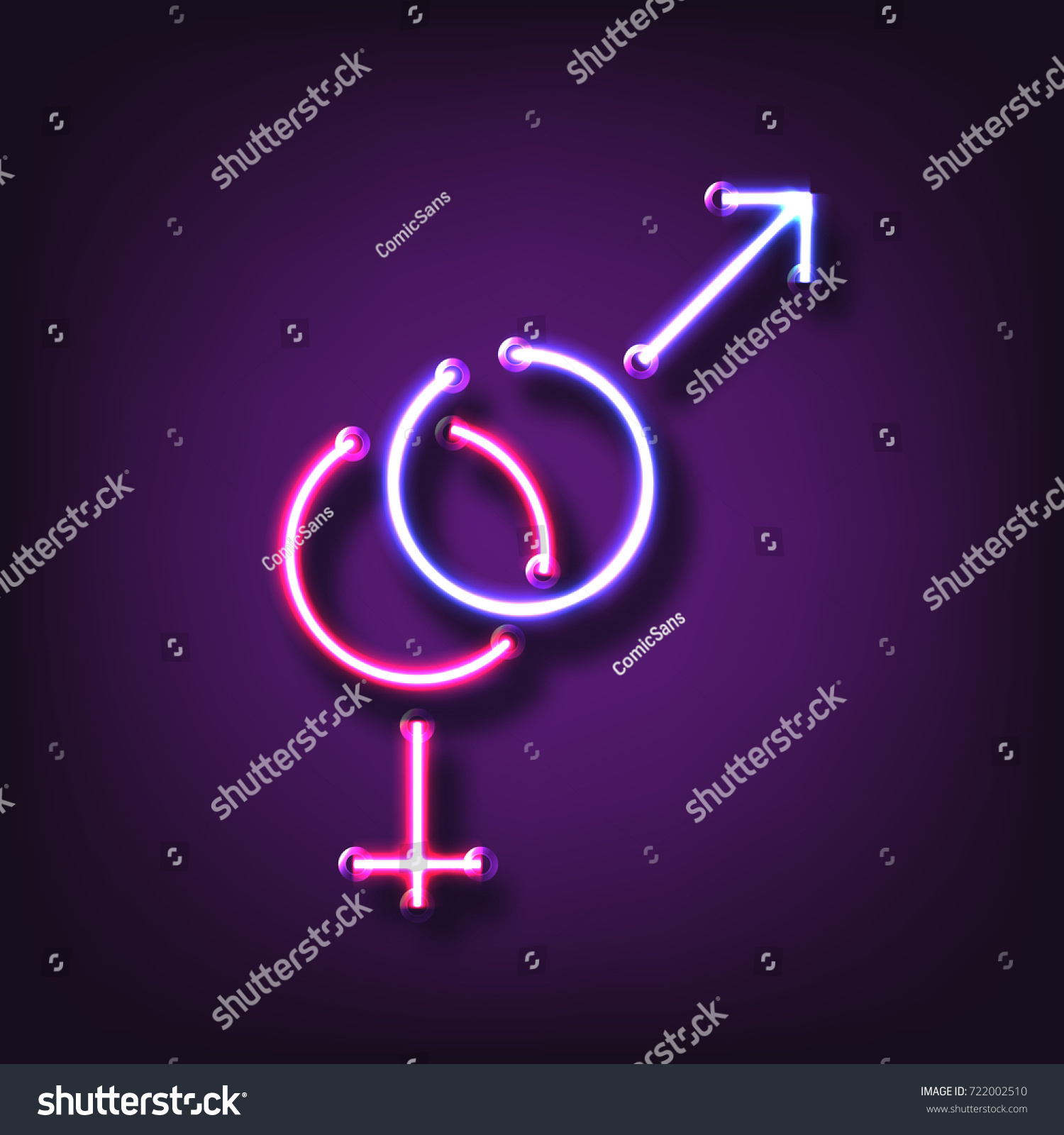 Vector Realistic Isolated Male Female Sex Stock Vector Royalty Free 722002510 Shutterstock