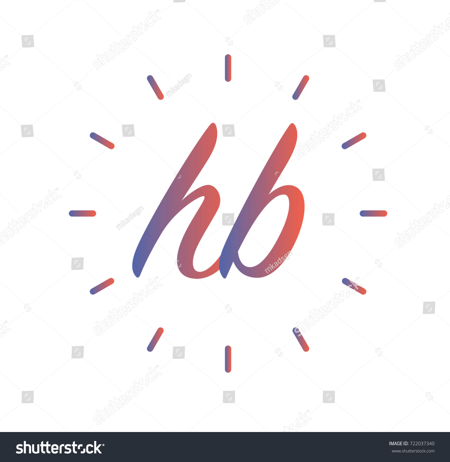 Hb Letter Logo Design Creative Square Stock Vector (Royalty Free ...