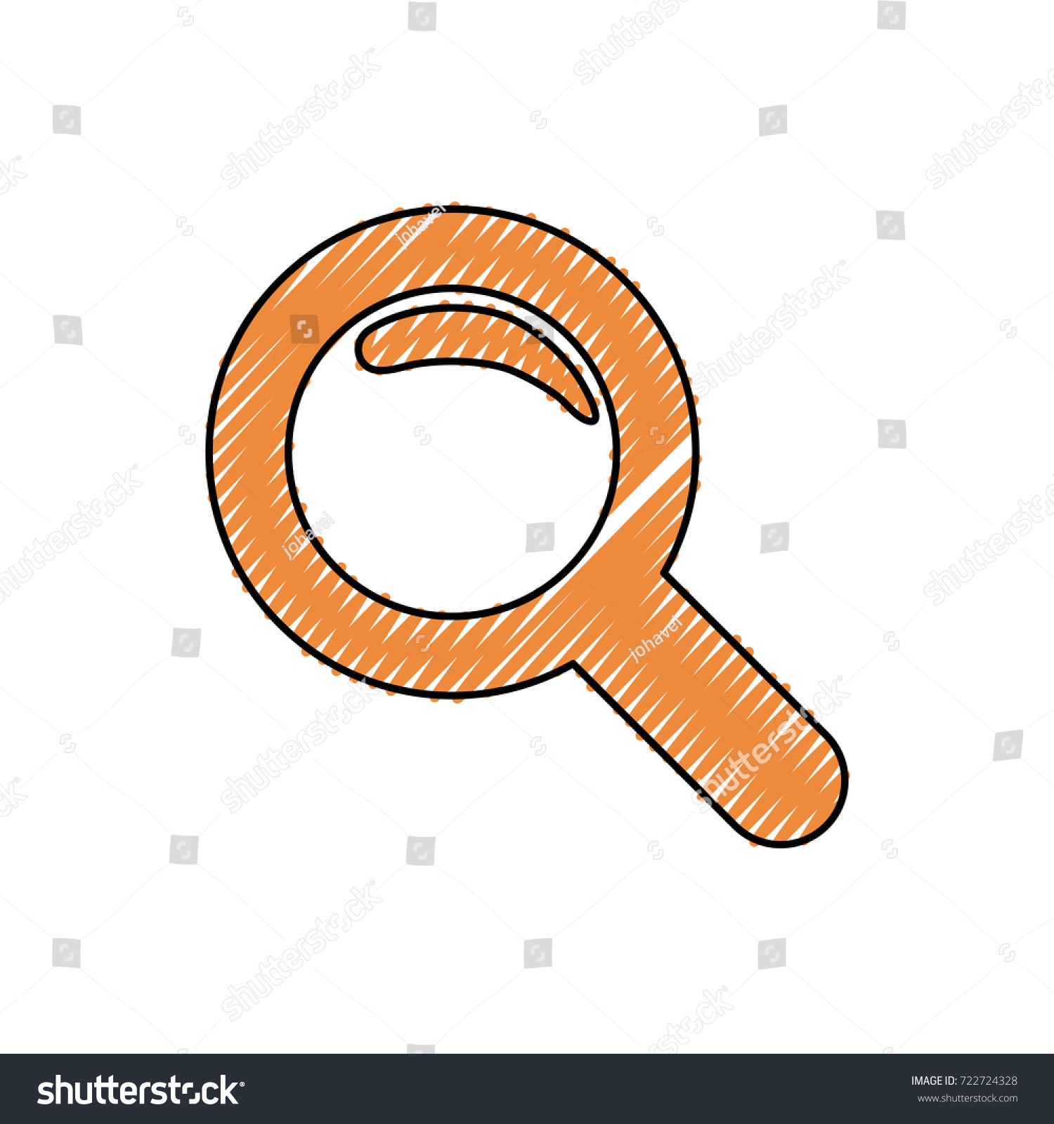 Magnifying Glass Doodle Vector Illustration Stock Vector Royalty Free 722724328 Shutterstock 1067