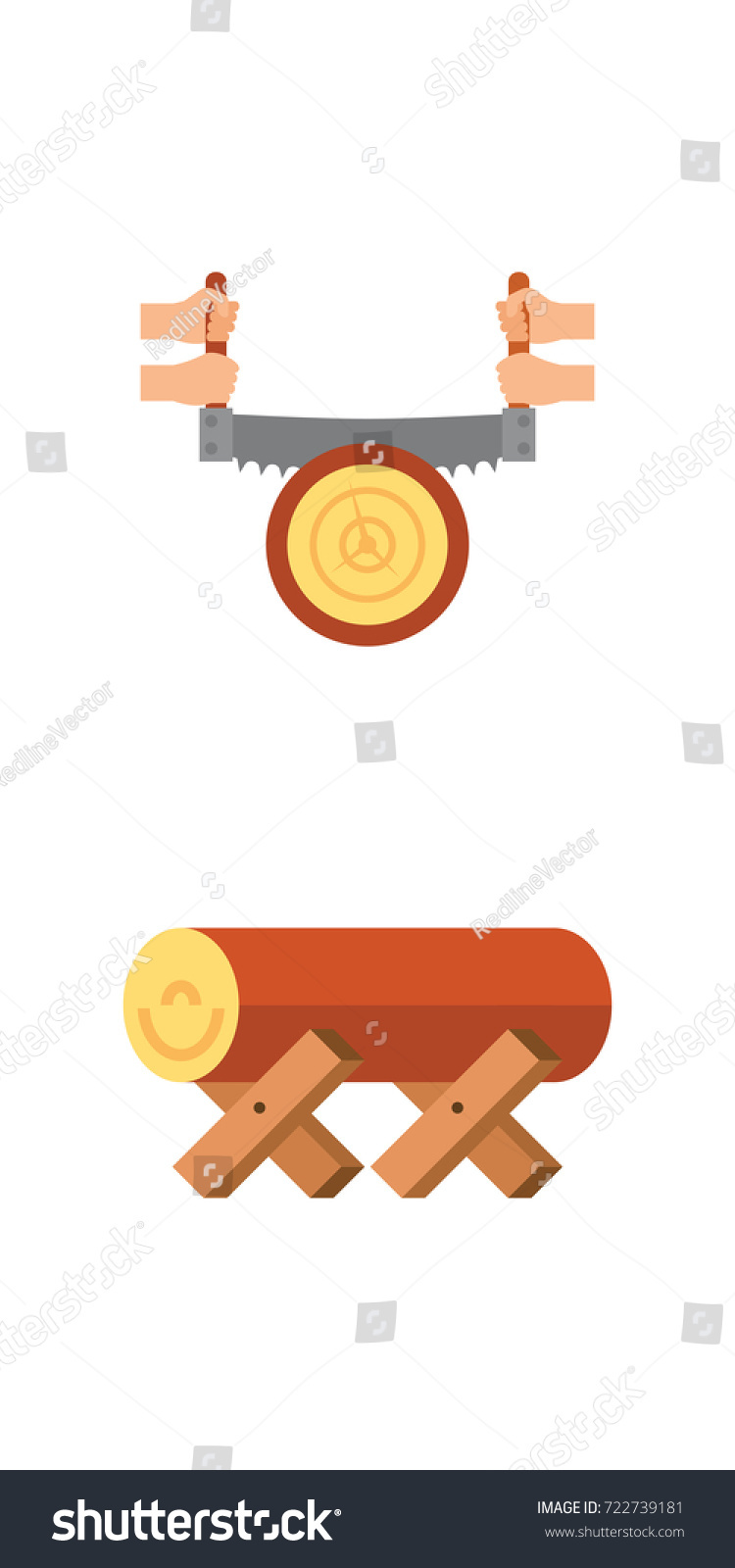 Sawmill Icon Set Stock Vector (Royalty Free) 722739181 | Shutterstock